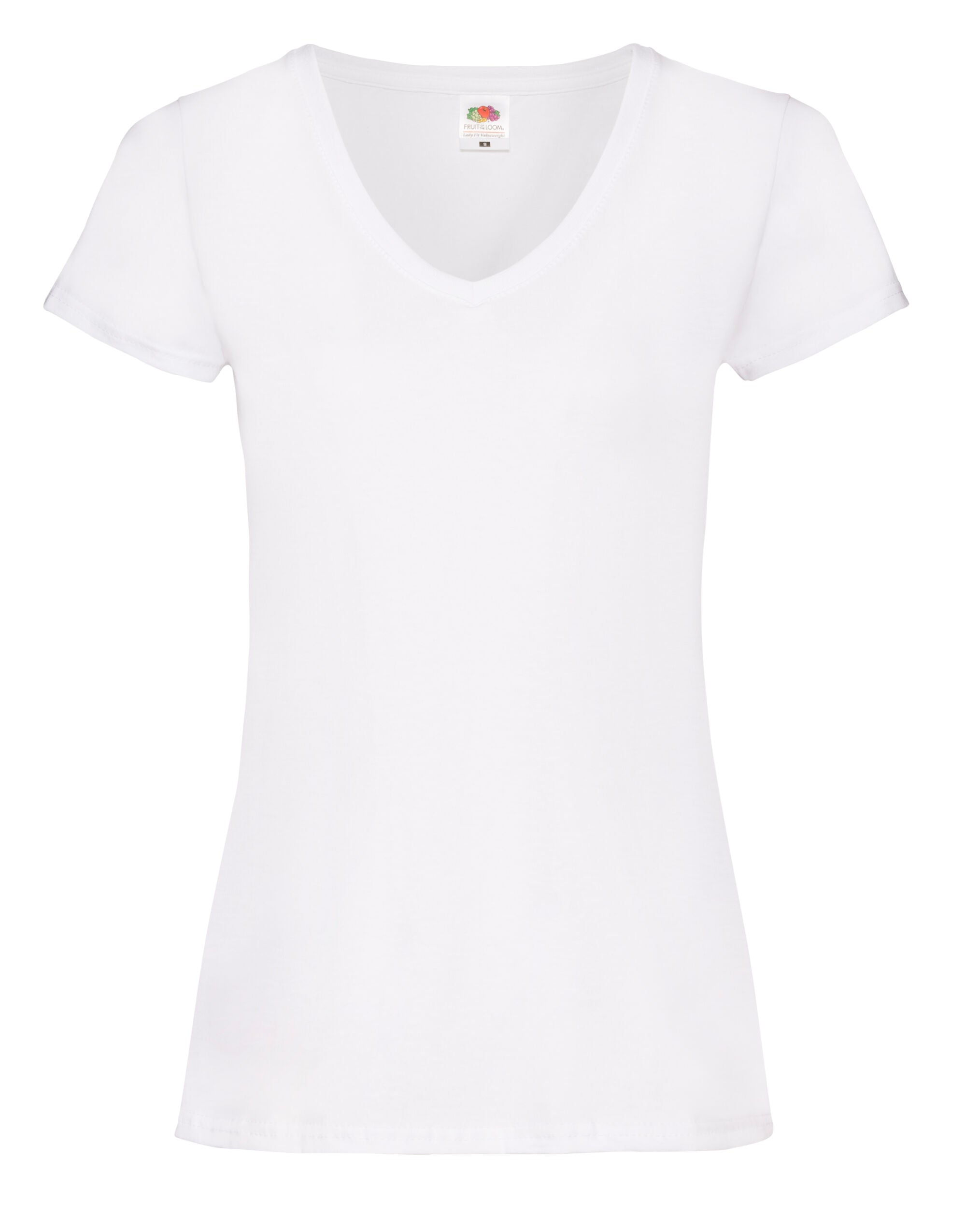Fruit of the Loom Ladies Valueweight V Neck T 61398 - - Customisable T-Shirts