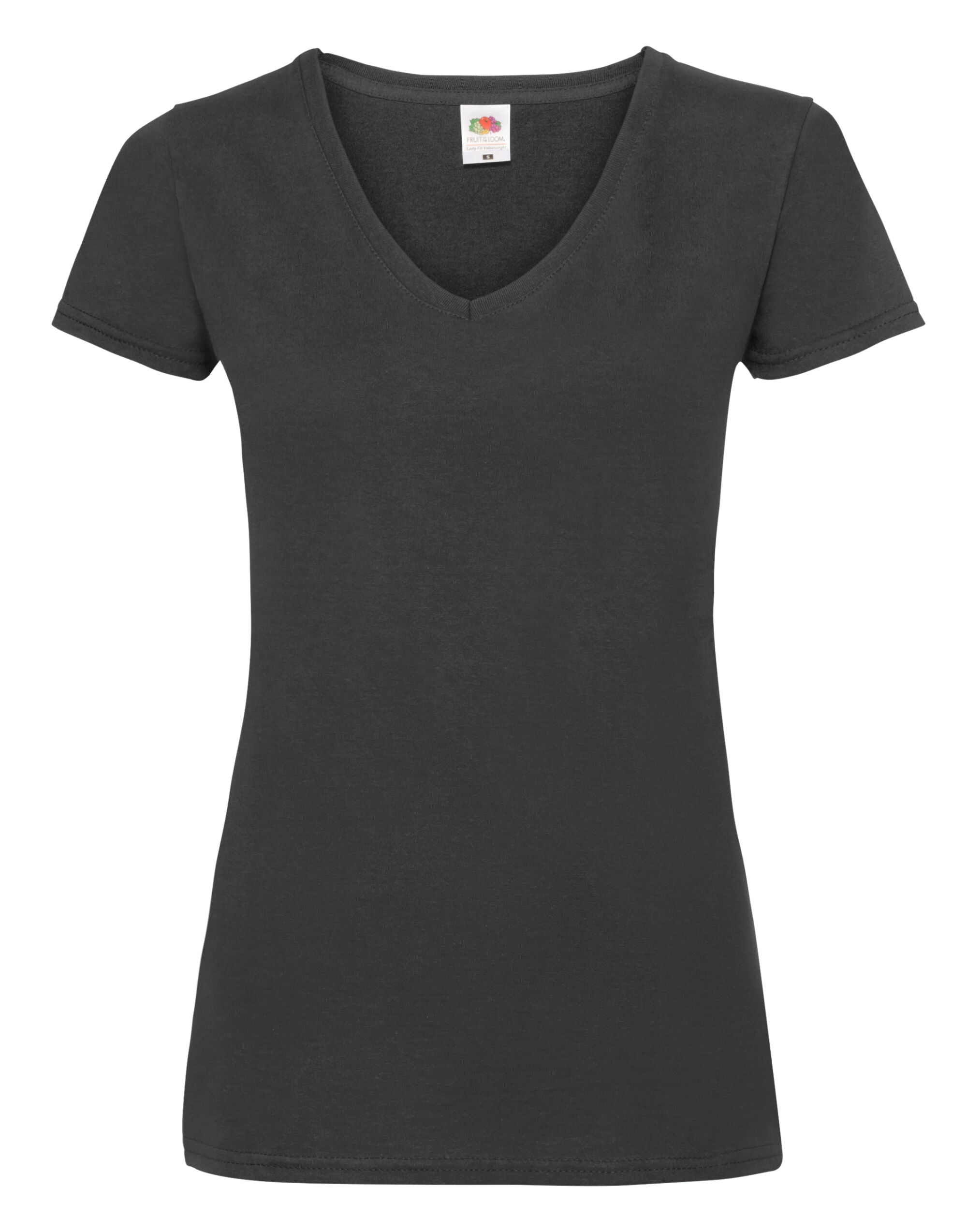 Fruit of the Loom Ladies Valueweight V Neck T 61398 - - Customisable T-Shirts