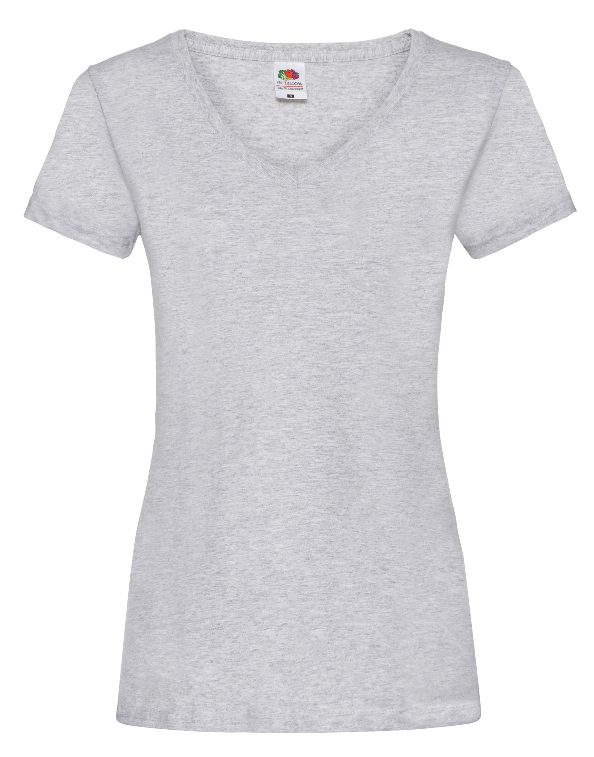Fruit of the Loom Ladies Valueweight V Neck T 61398 - - Customisable T-Shirts