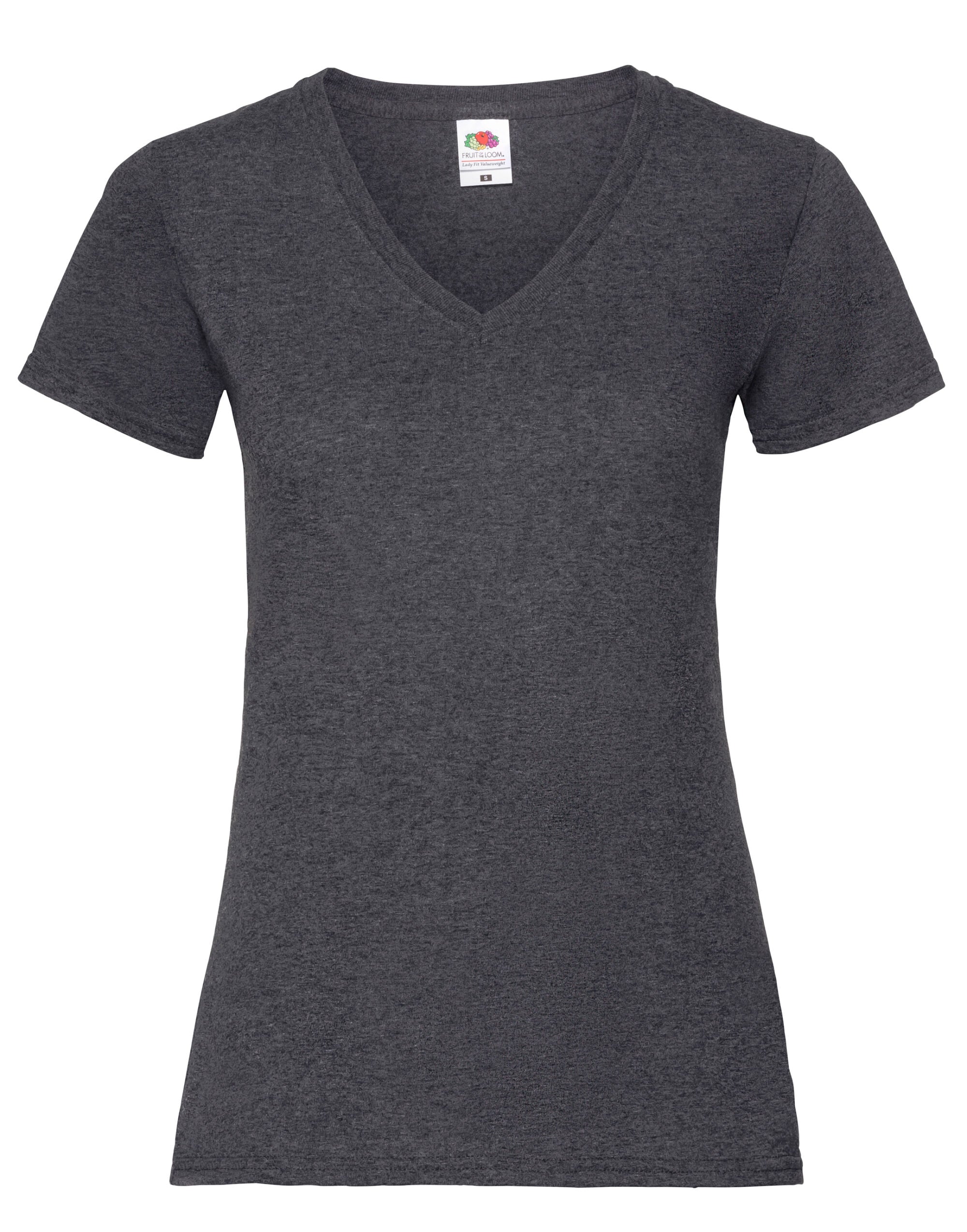 Fruit of the Loom Ladies Valueweight V Neck T 61398 - - Customisable T-Shirts