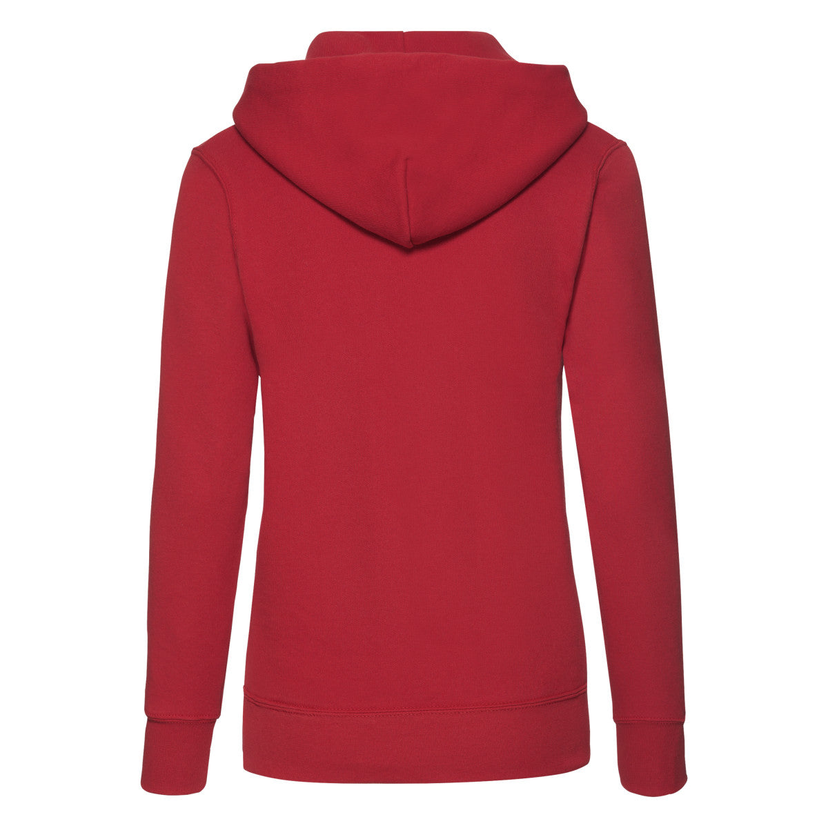 Fruit Of The Loom FOTL Ladies Classic Hooded Sweat 62038 - Red - Customisable Sweatshirts