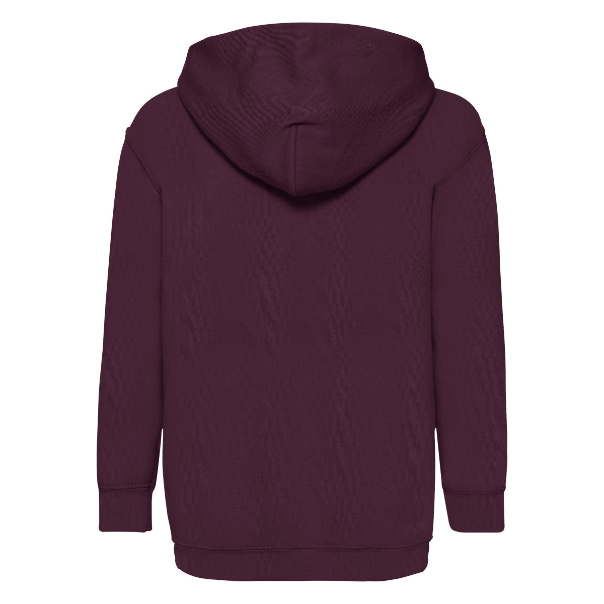 Fruit of the Loom Kids Classic Hooded Sweat 62043 - Burgundy - Customisable Sweatshirts