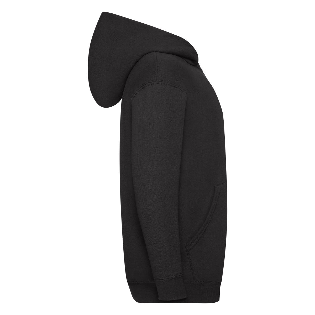 Fruit of the Loom Kids Classic Hooded Sweat Jacket 62045 - Black - Customisable Jackets