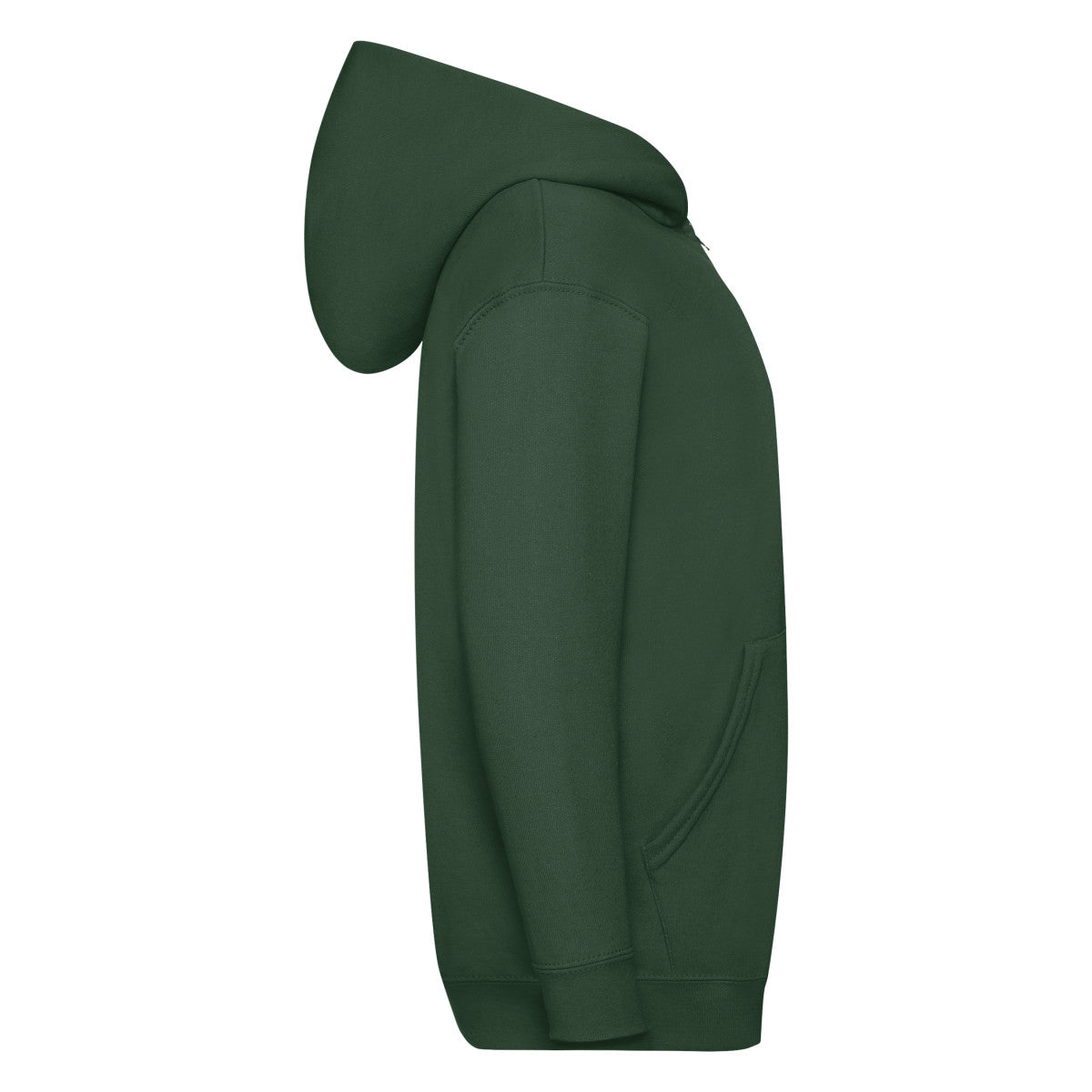 Fruit of the Loom Kids Classic Hooded Sweat Jacket 62045 - Bottle Green - Customisable Jackets