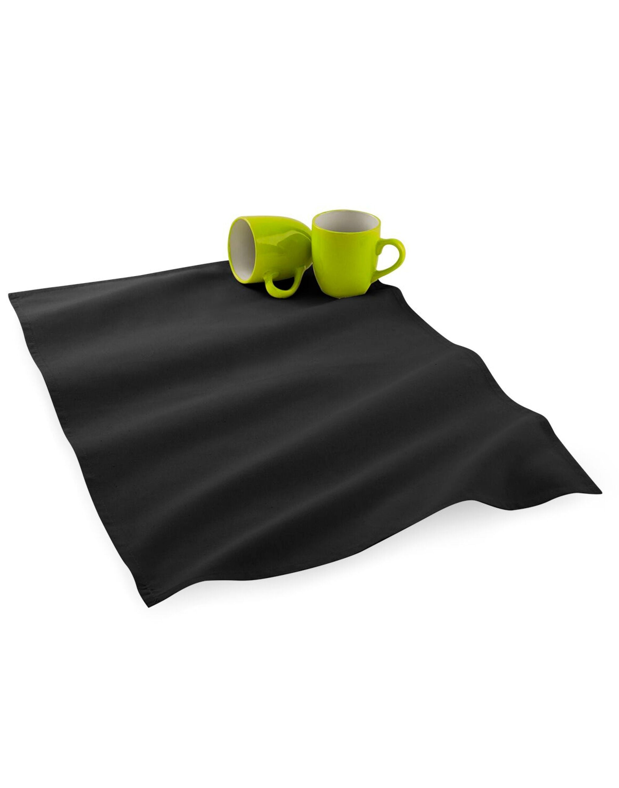 Westford Mill Tea Towel W701 - Black O S - Customisable Towels