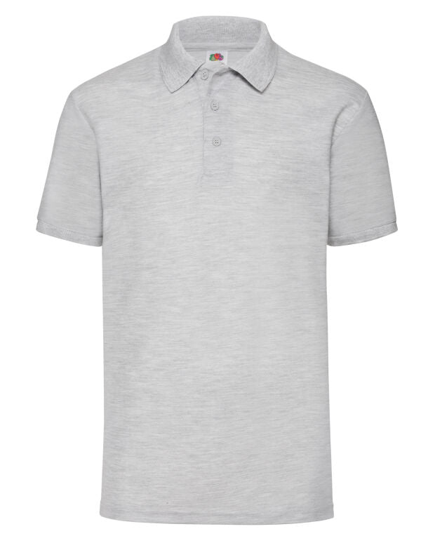 Men’s 65/35 Polycotton Polo Shirt – 63402 - Heather Grey - Customisable POLO SHIRTS