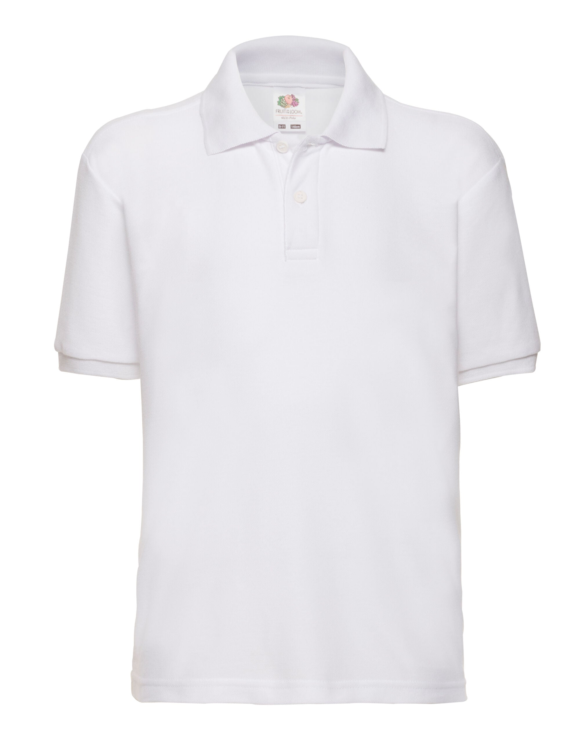 Fruit Of The Loom FOTL Kids 65/35 Polo 63417 - White - Customisable Polos