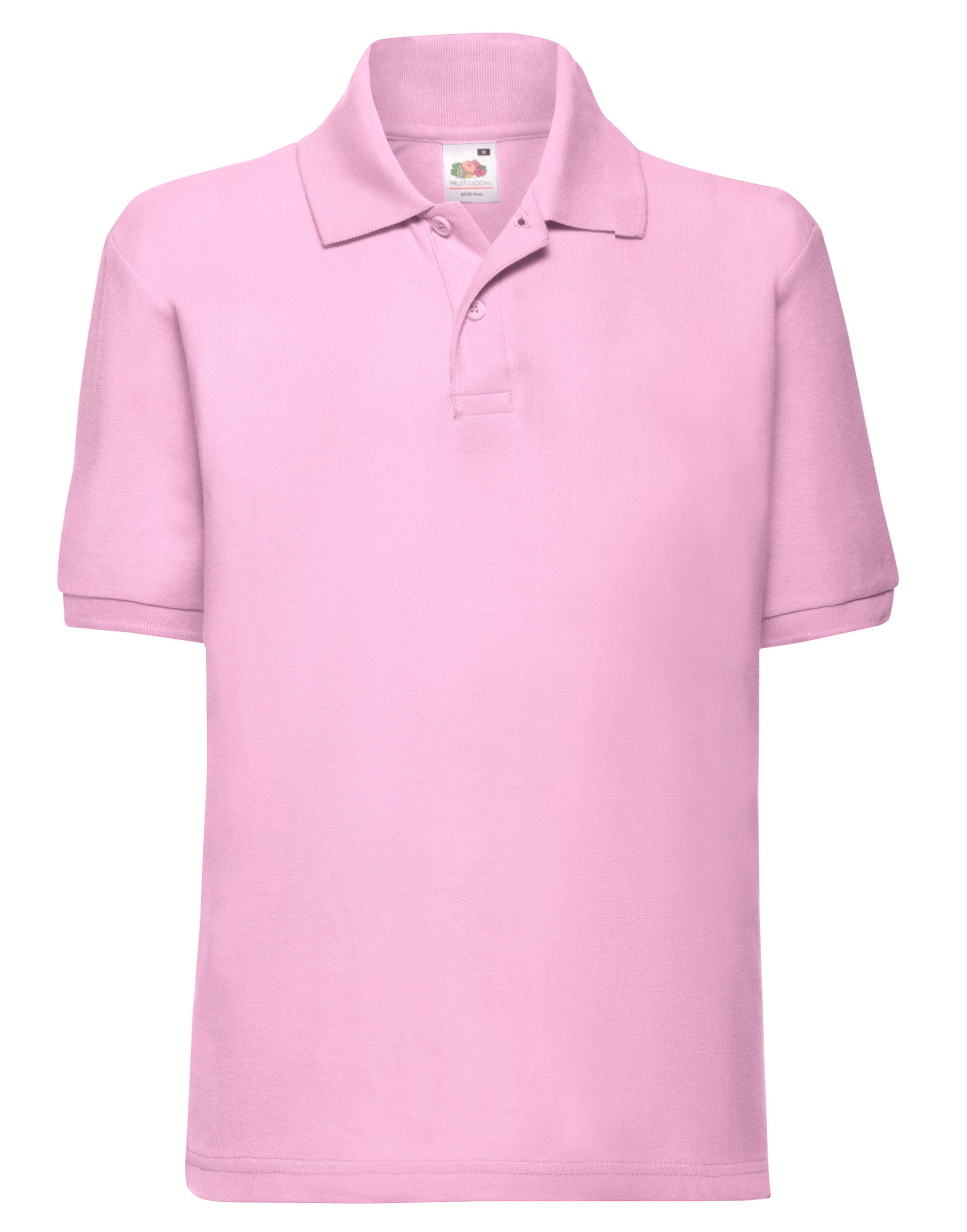 Fruit Of The Loom FOTL Kids 65/35 Polo 63417 - Light Pink - Customisable Polos