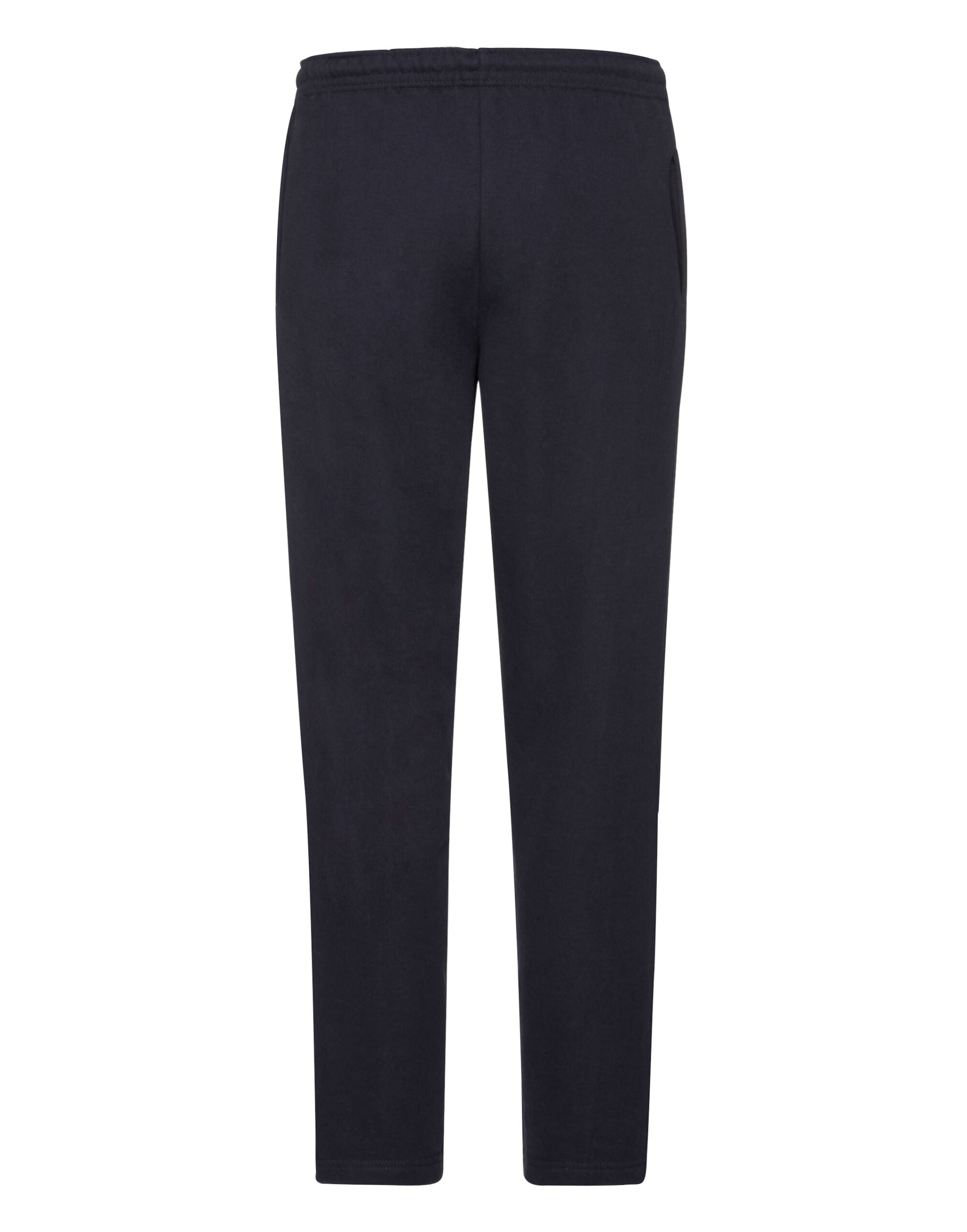 Fruit of the Loom Mens Classic Open Hem Jog Pants 64032 - Deep Navy - Customisable Joggers