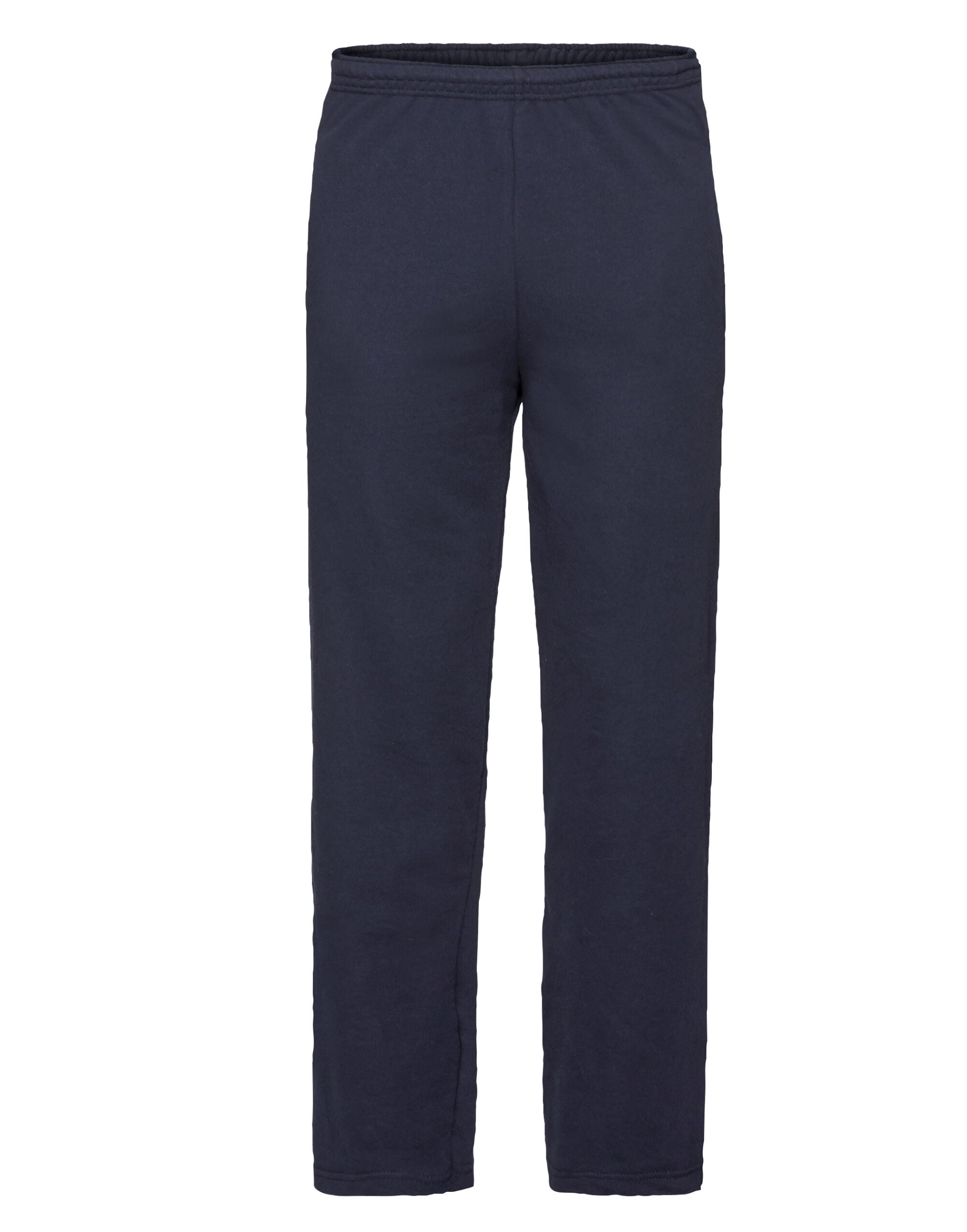 Fruit of the Loom Mens Lightweight Open Hem Jog Pants 64038 - - Customisable Joggers