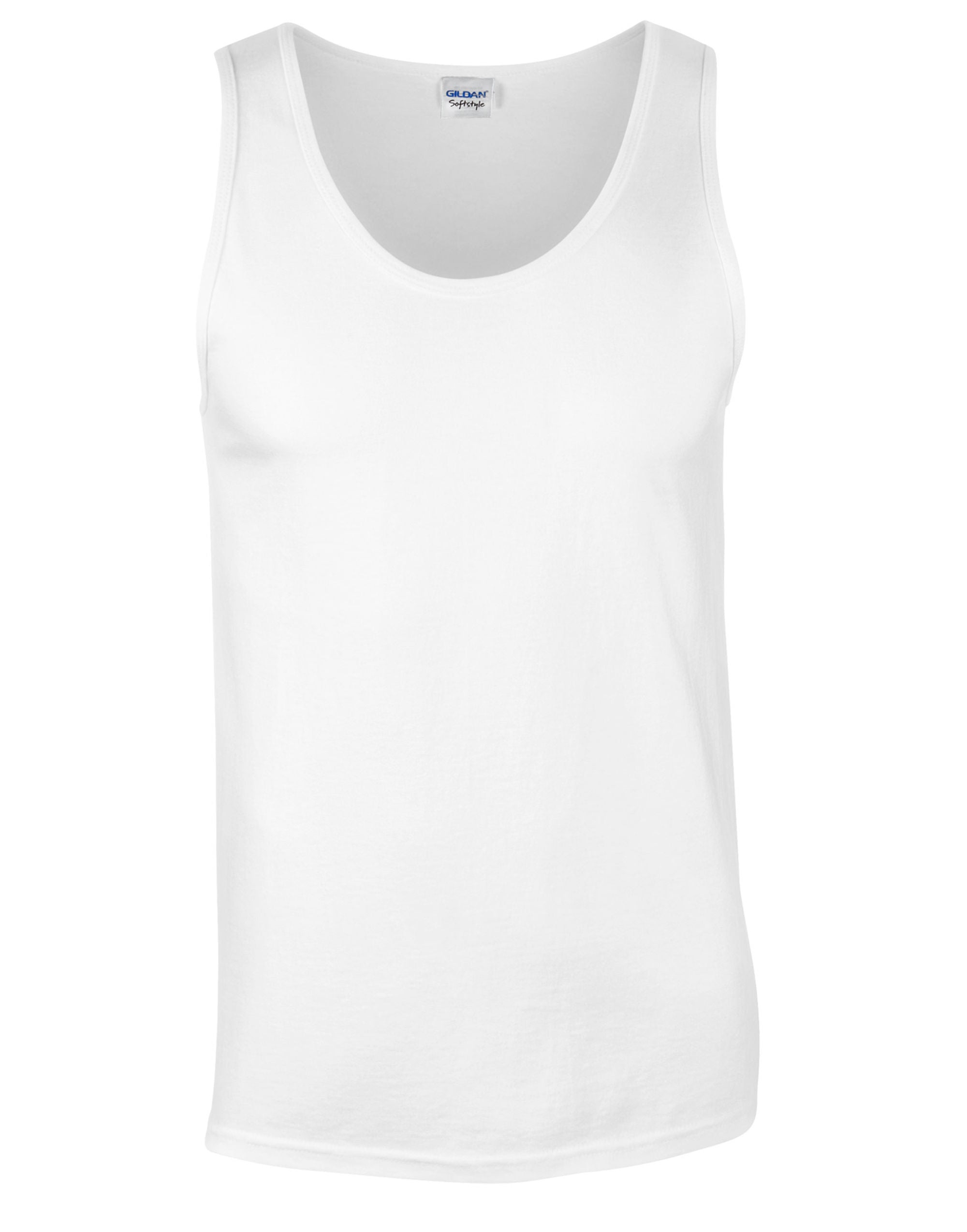 Gildan GIldan Softstyle Adult Tank Top 64200 - White - Customisable T-Shirts