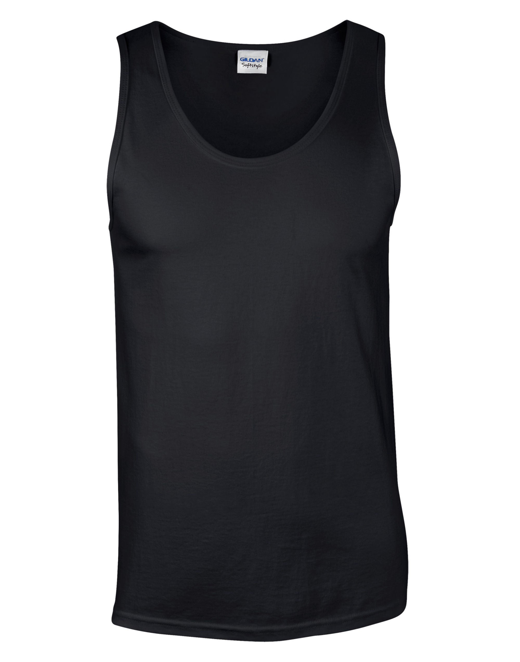 Gildan GIldan Softstyle Adult Tank Top 64200 - Black - Customisable T-Shirts