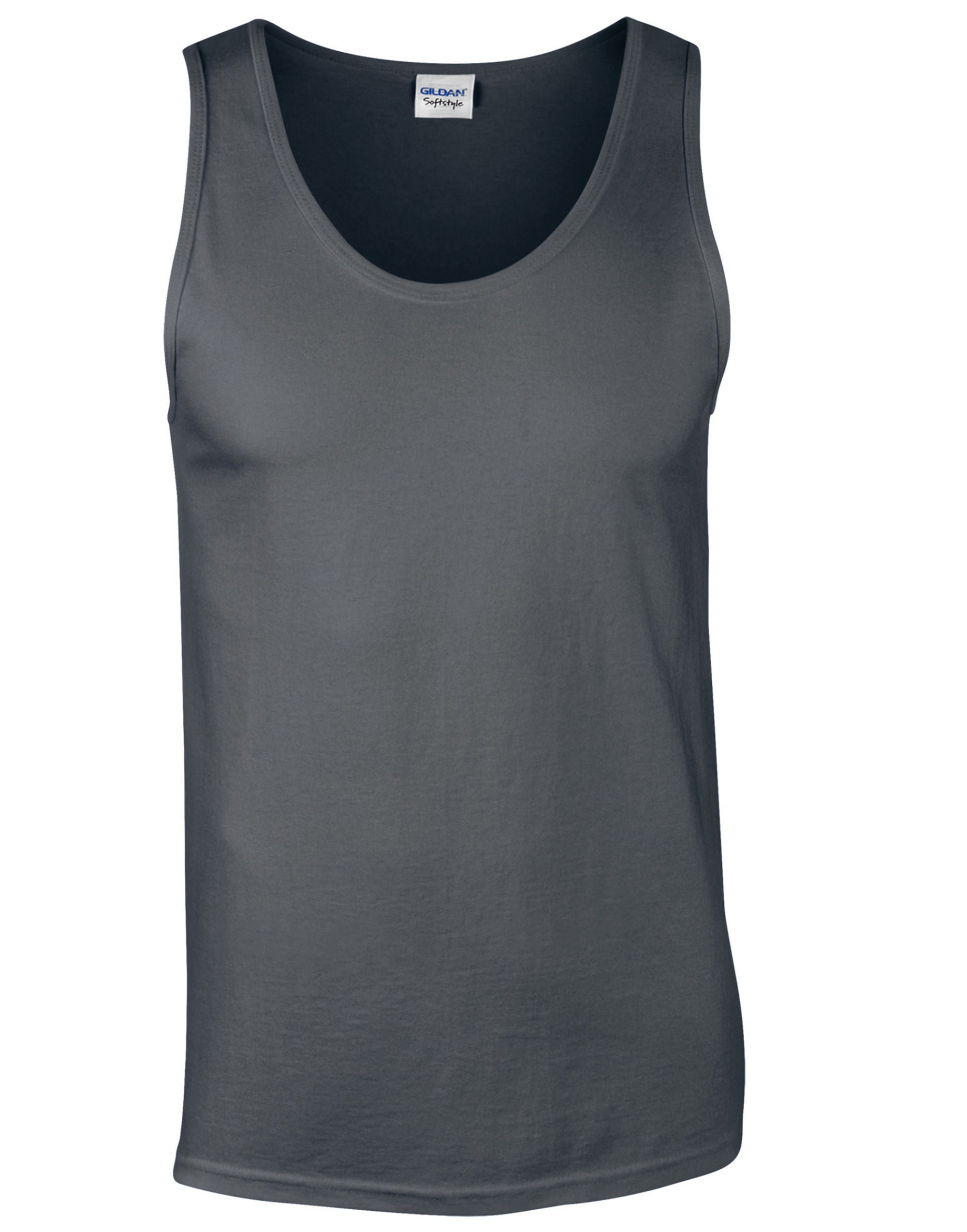 Gildan GIldan Softstyle Adult Tank Top 64200 - Charcoal - Customisable T-Shirts