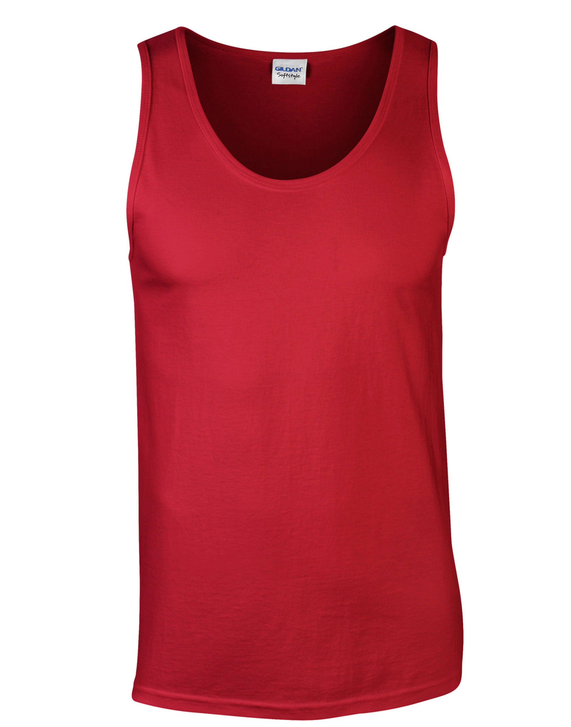 Gildan GIldan Softstyle Adult Tank Top 64200 - Red - Customisable T-Shirts