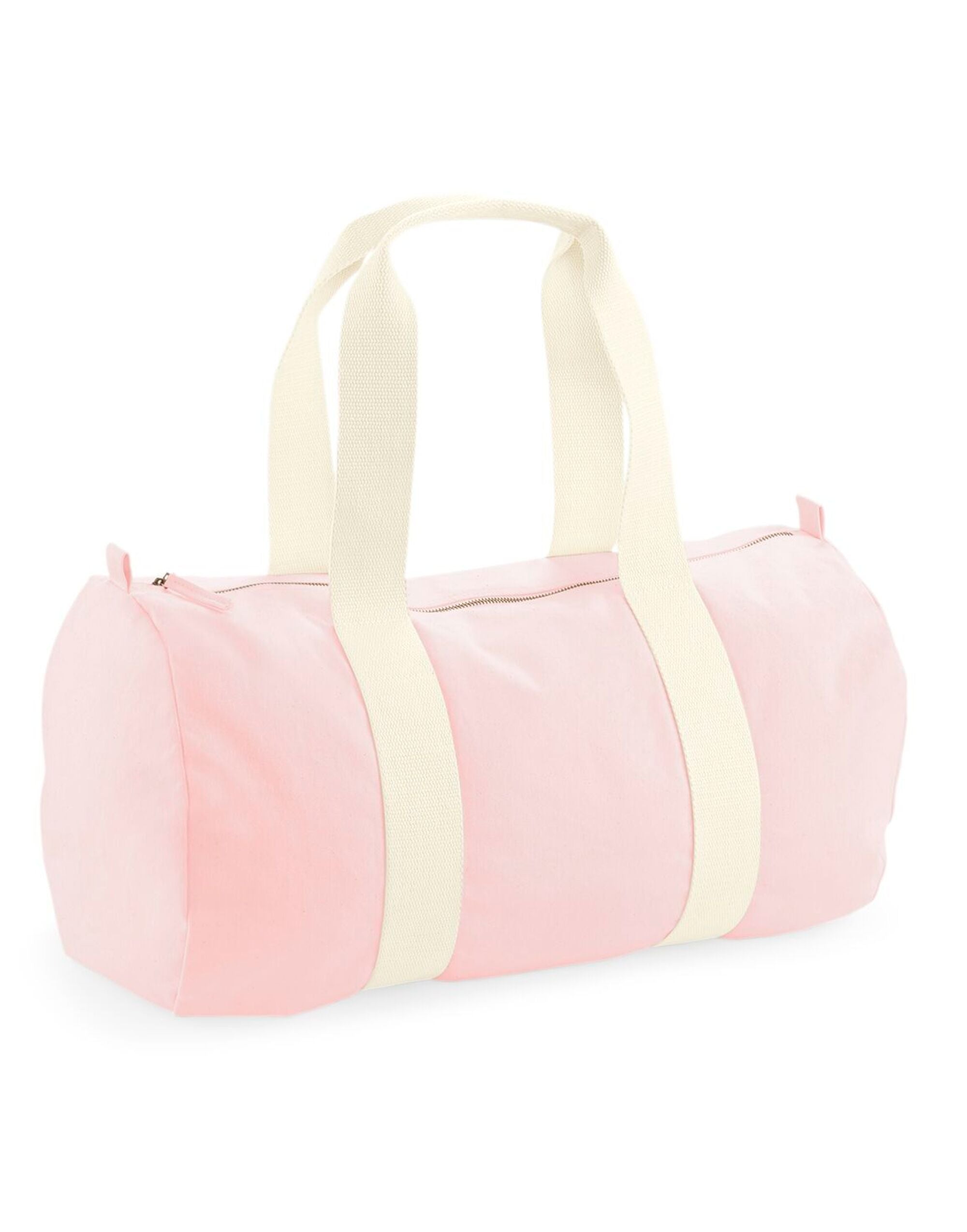 Westford Mill EAware Organic Barrel Bag w814 - Pastel Pink O S - Customisable Bags