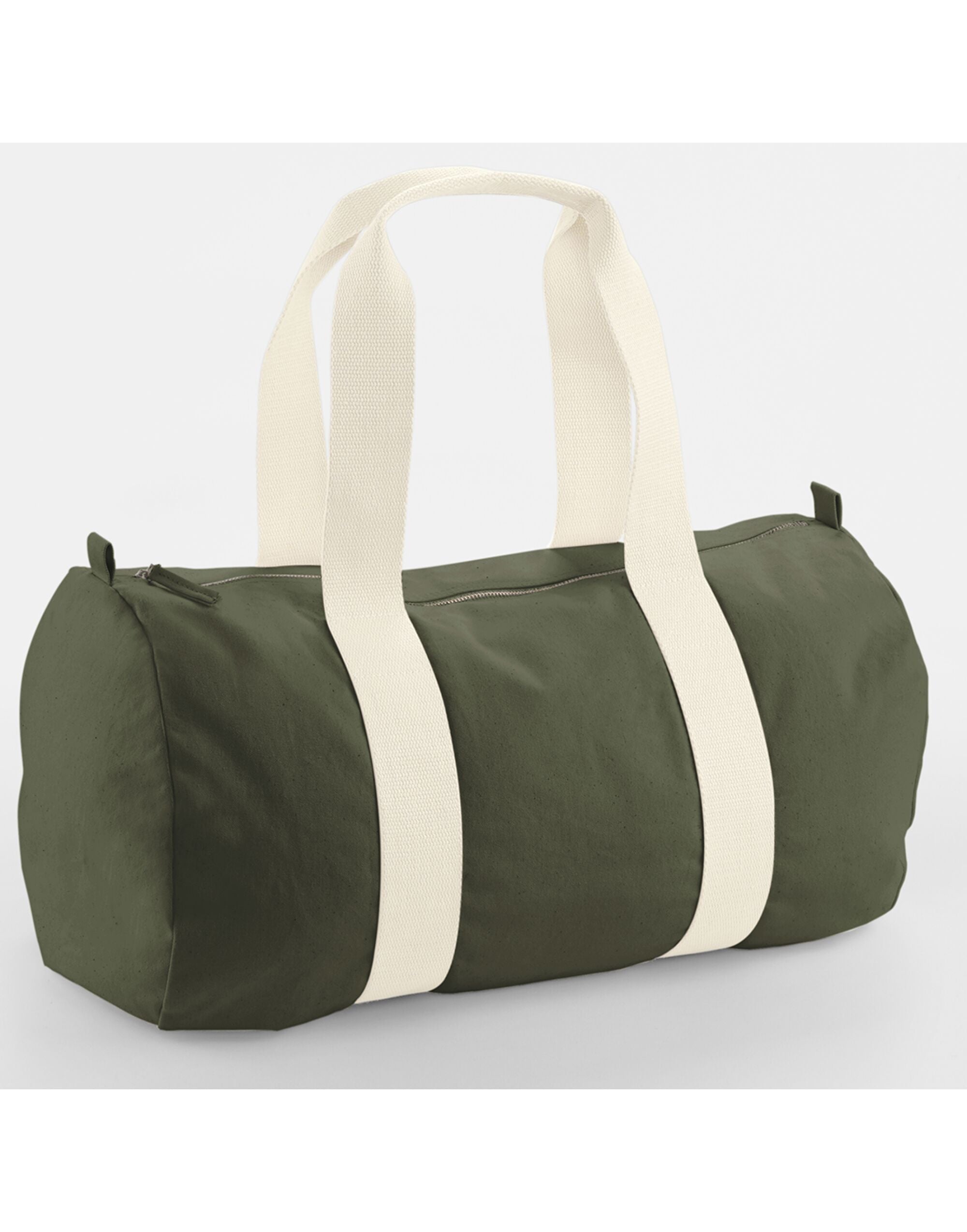 Westford Mill EAware Organic Barrel Bag w814 - Olive Green O S - Customisable Bags