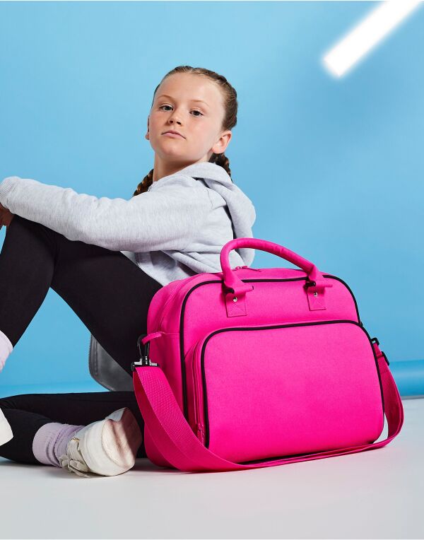 Bagbase Junior Dance Bag BG145 - Classic Pink Light Grey O S - Customisable Bags