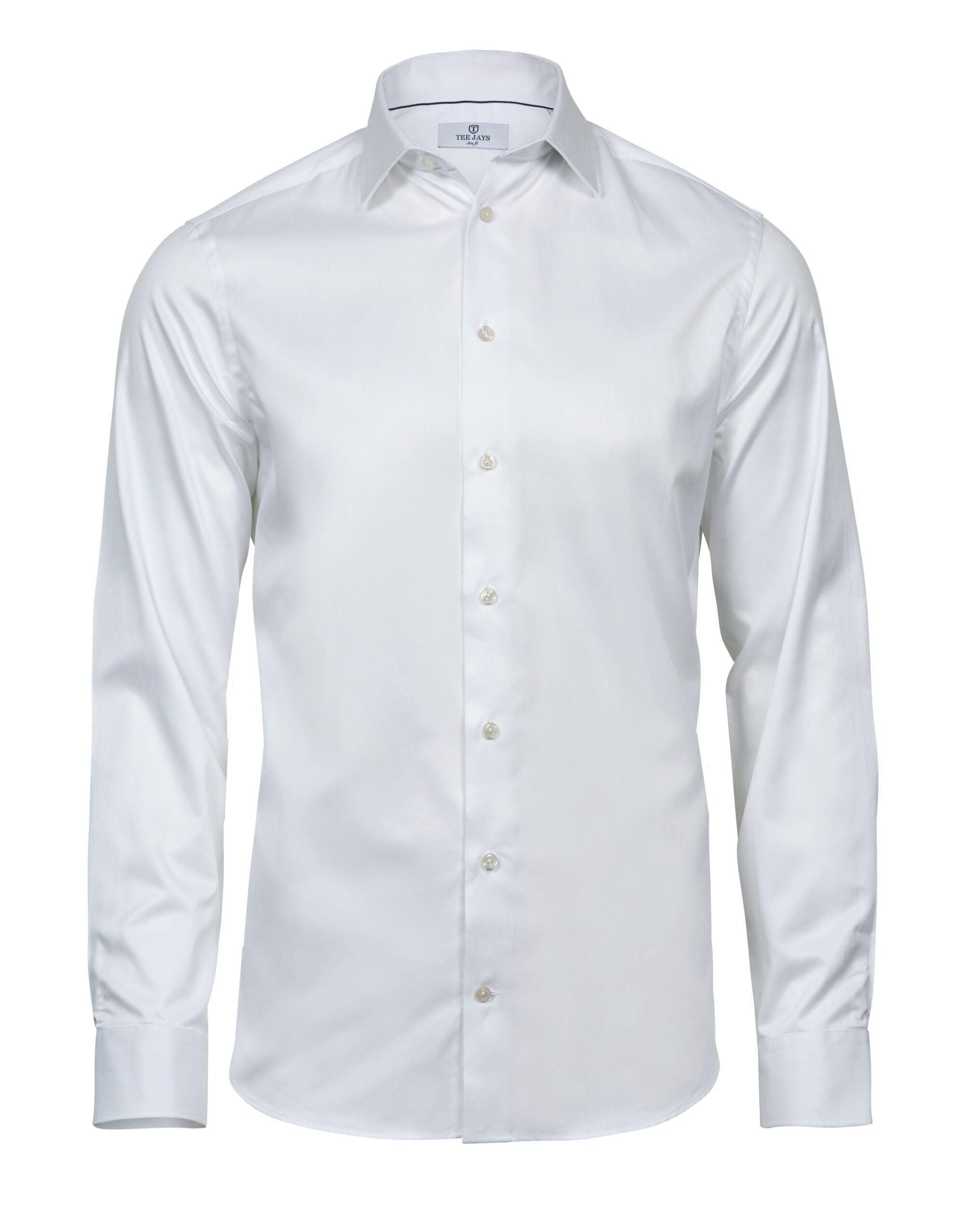 Tee Jays Mens Luxury Shirt Slim Fit TJ4021 - White - Customisable Shirts