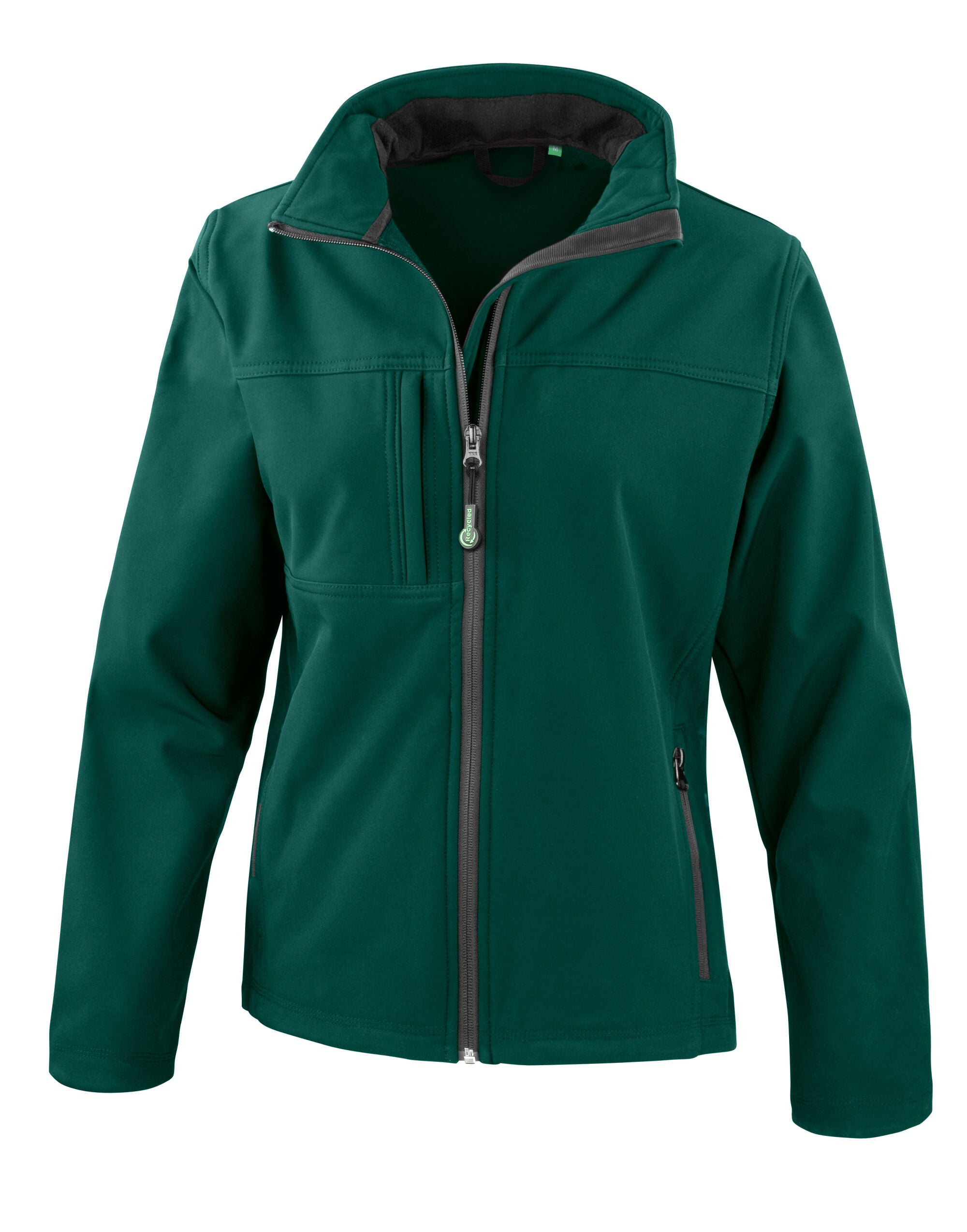 Result Womens Classic Softshell Jacket R121F - Bottle Green - Customisable Softshell Jacket