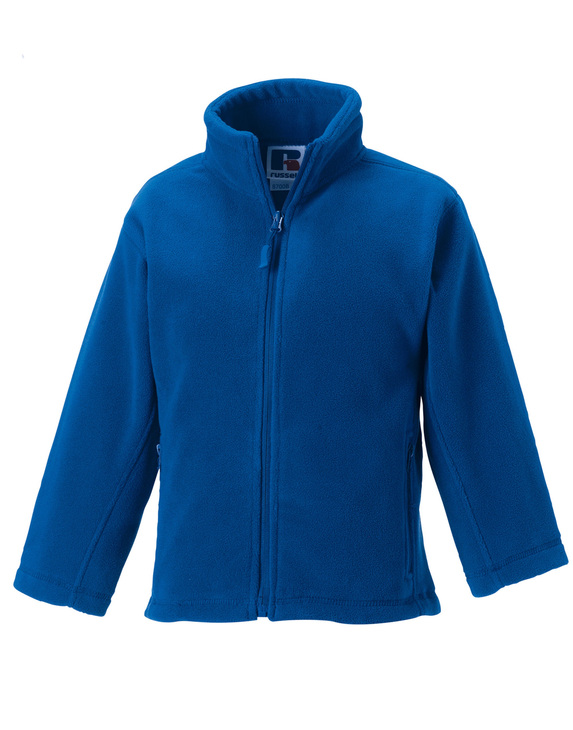 Russell Kids FZ Outdoor Fleece 8700b - Bright Royal - Customisable Fleece