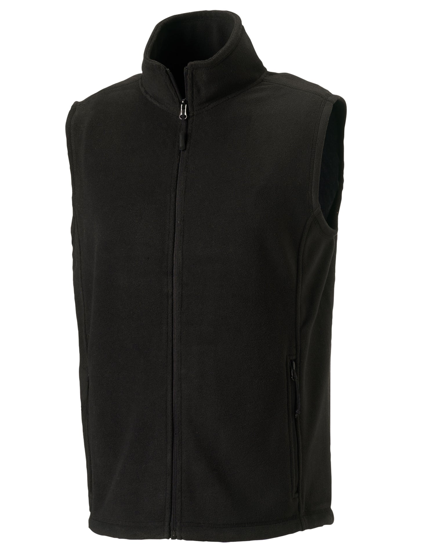 Russell Mens Outdoor Fleece Gilet 8720M - Black - Customisable Bodywarmer