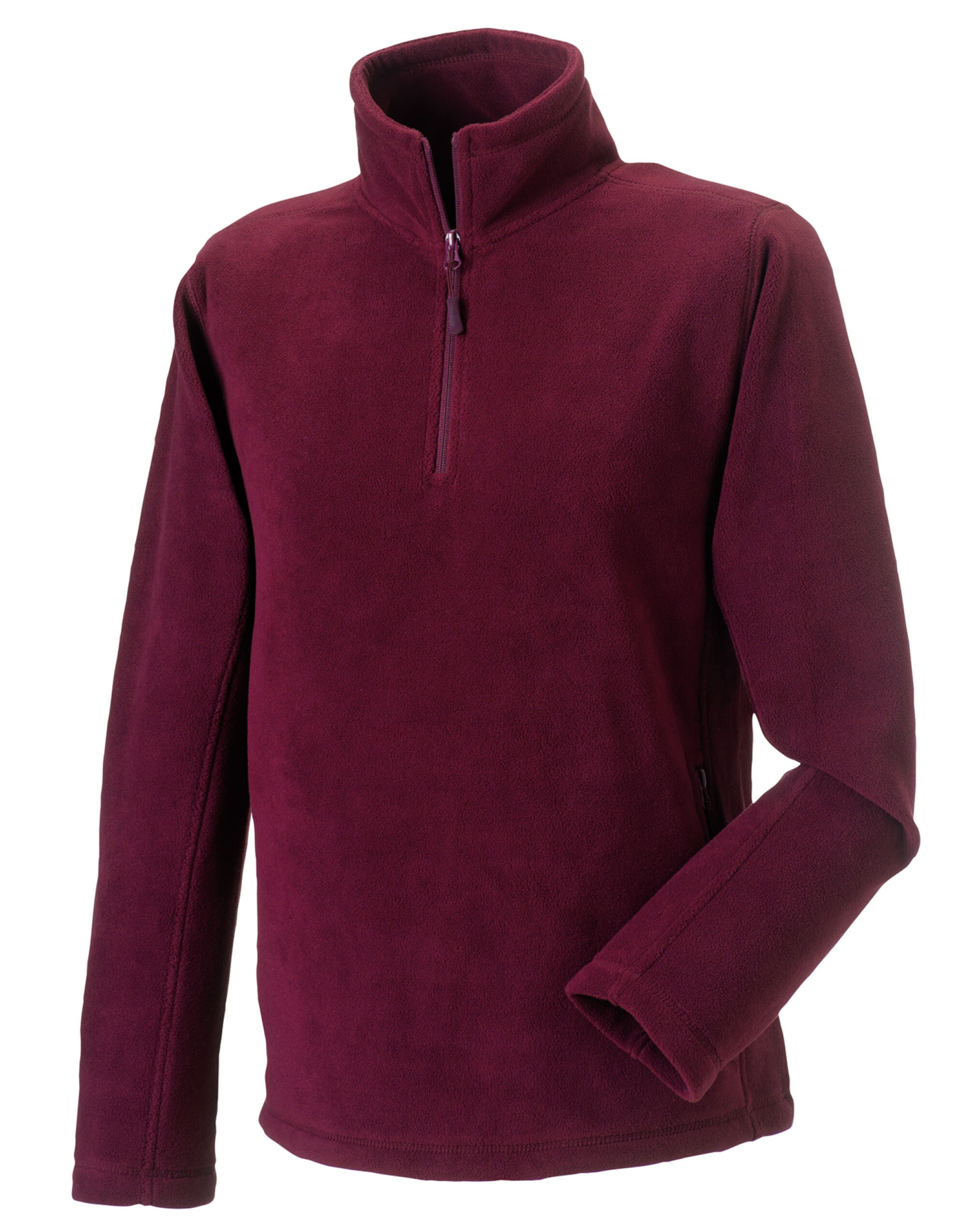 Russell 1/4 Zip Outdoor Fleece 874M - Burgundy - Customisable