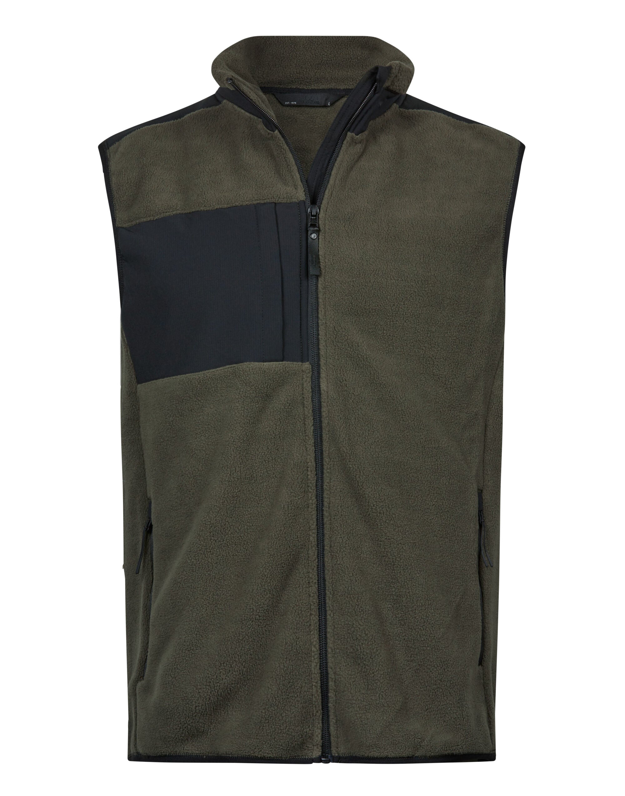 Tee Jays Mountain Fleece Bodywarmer TJ9122 - Deep Green Black - Customisable Bodywarmer