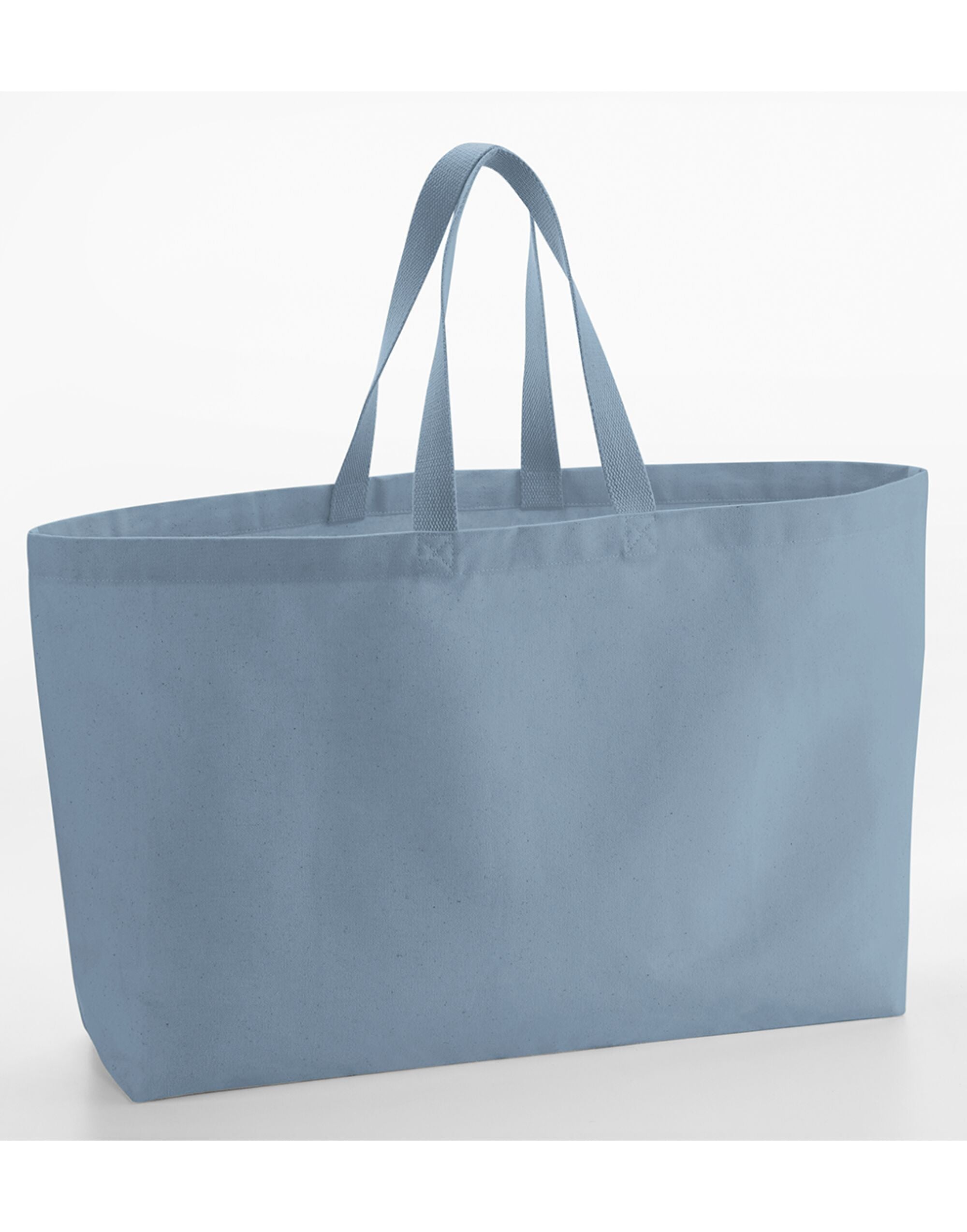 Westford Mill Oversized Canvas Tote Bag w696 - Dusty Blue O S - Customisable Bags
