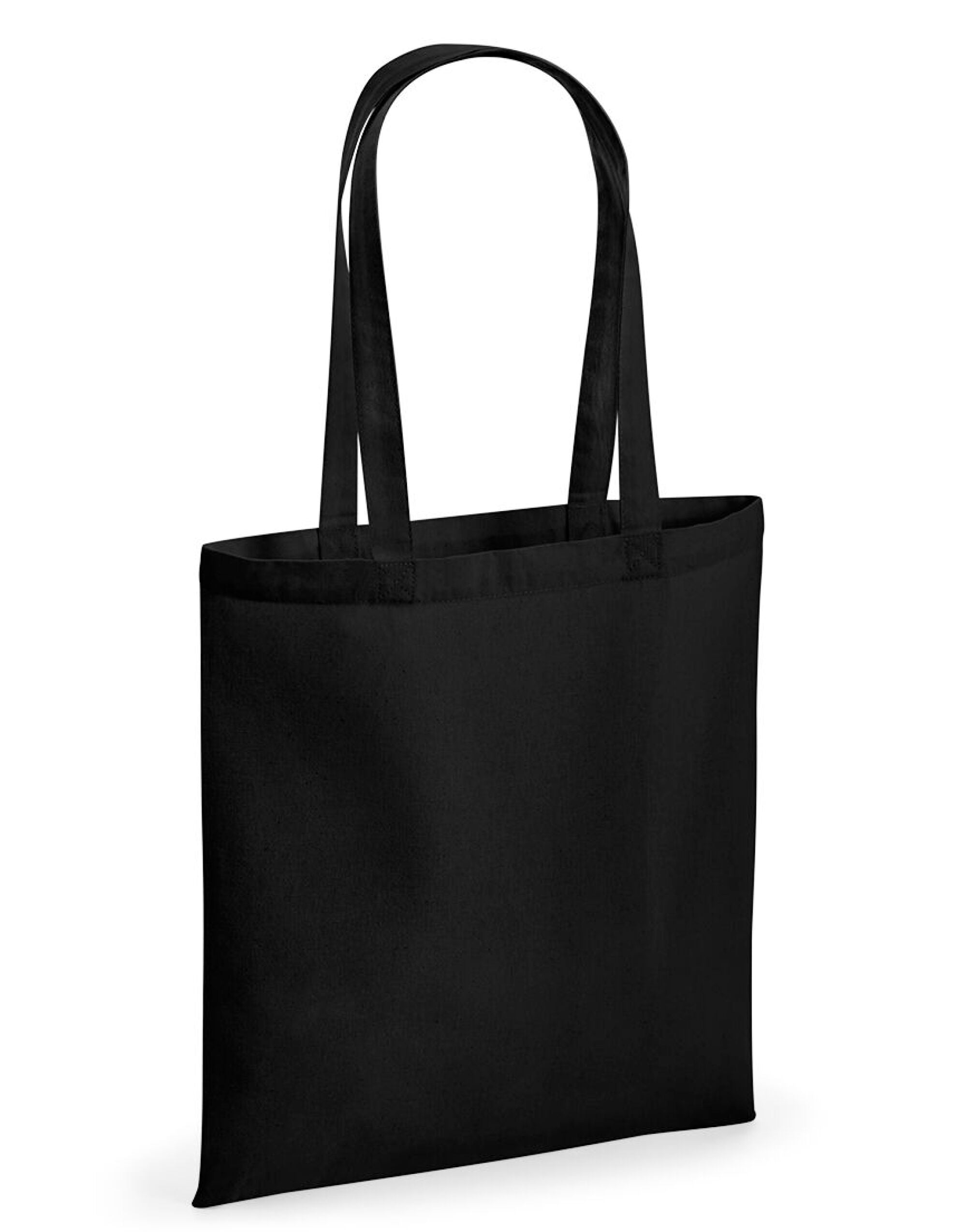 Westford Mill Recycled Cotton Tote Bag w901 - Black O S - Customisable Bags