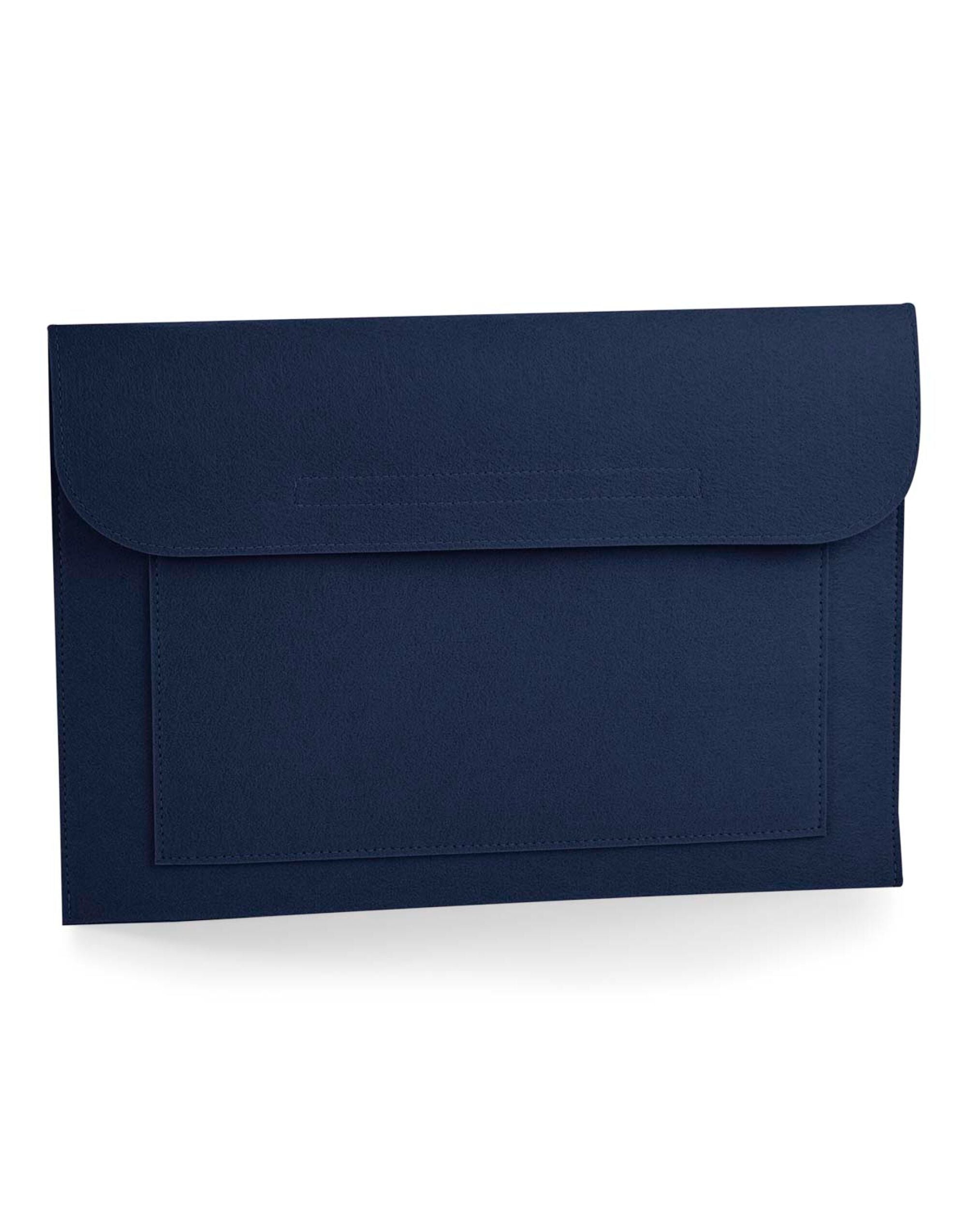 Bagbase Felt Laptop Document Slip bg726 - Navy O S - Customisable Bags