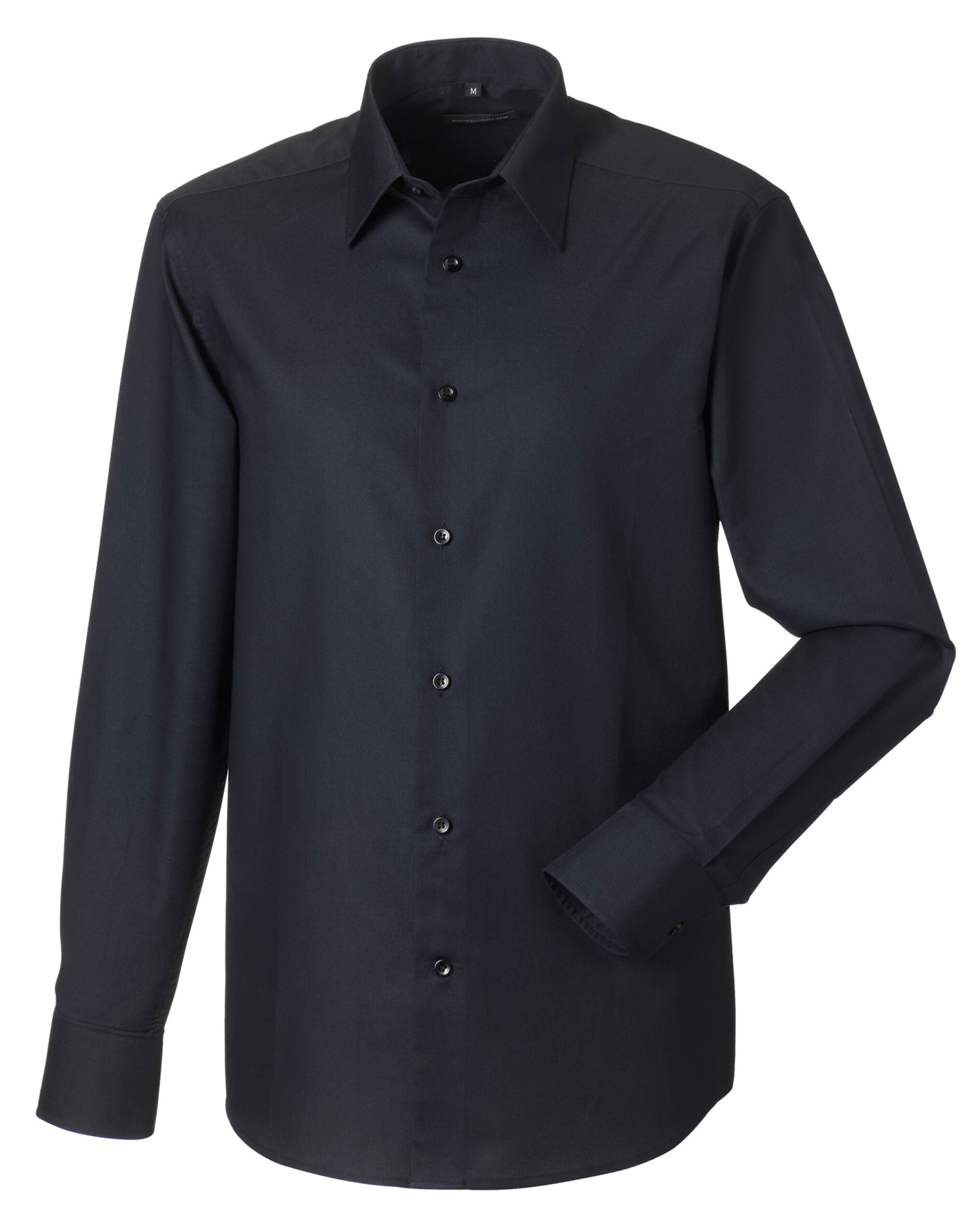 Russell Collection Men LS Tailor Oxford 922M - Black - Customisable Shirts