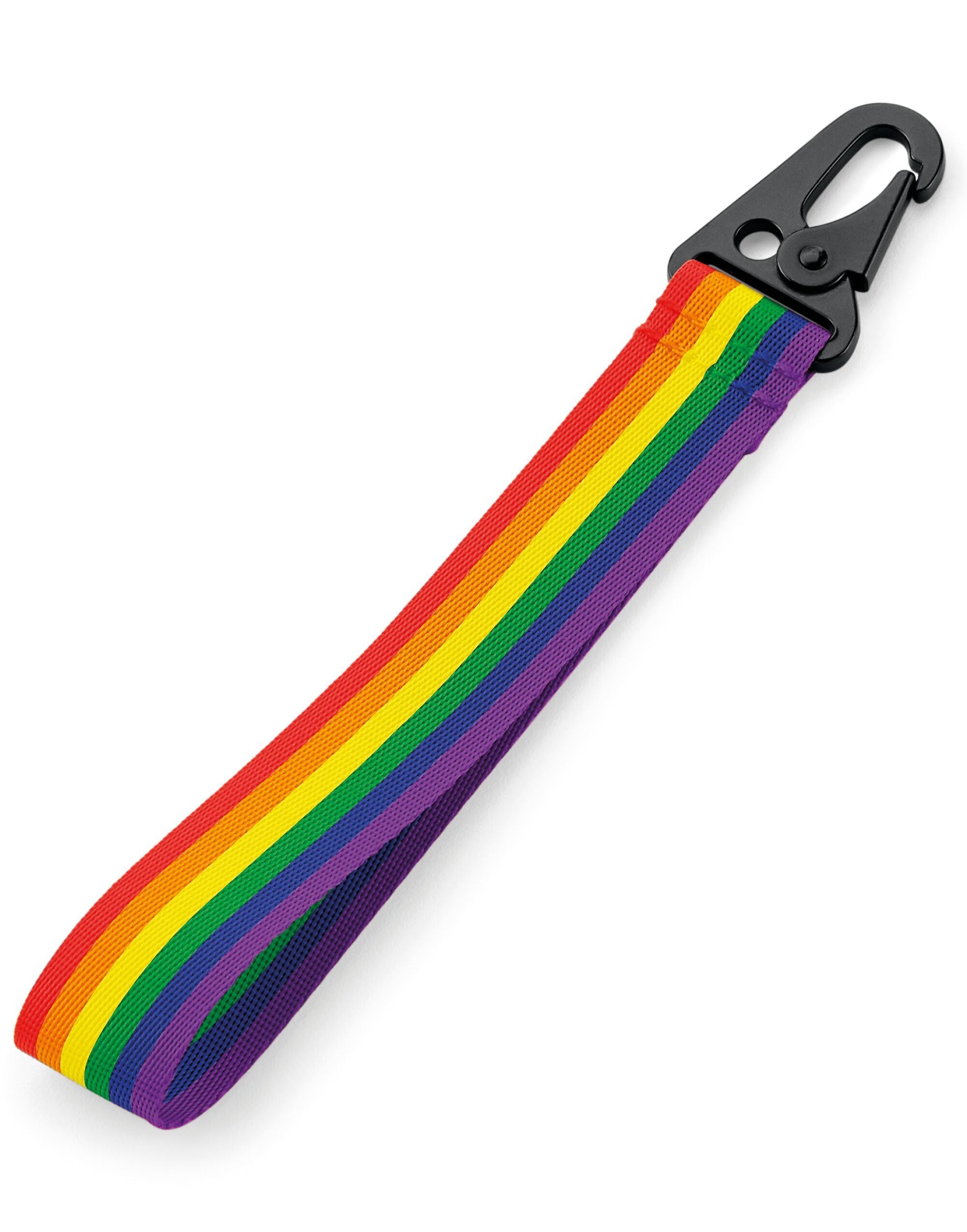 Bagbase Brandable Key Clip BG100 - Rainbow O S - Customisable Keyrings