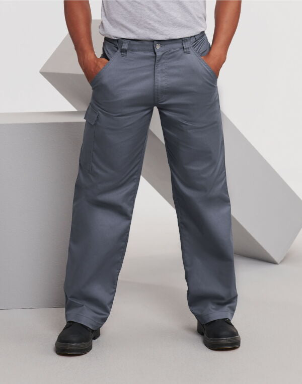 Russell Collection Russell Polycotton Twill Trousers Reg 001mr - - Customisable Trousers