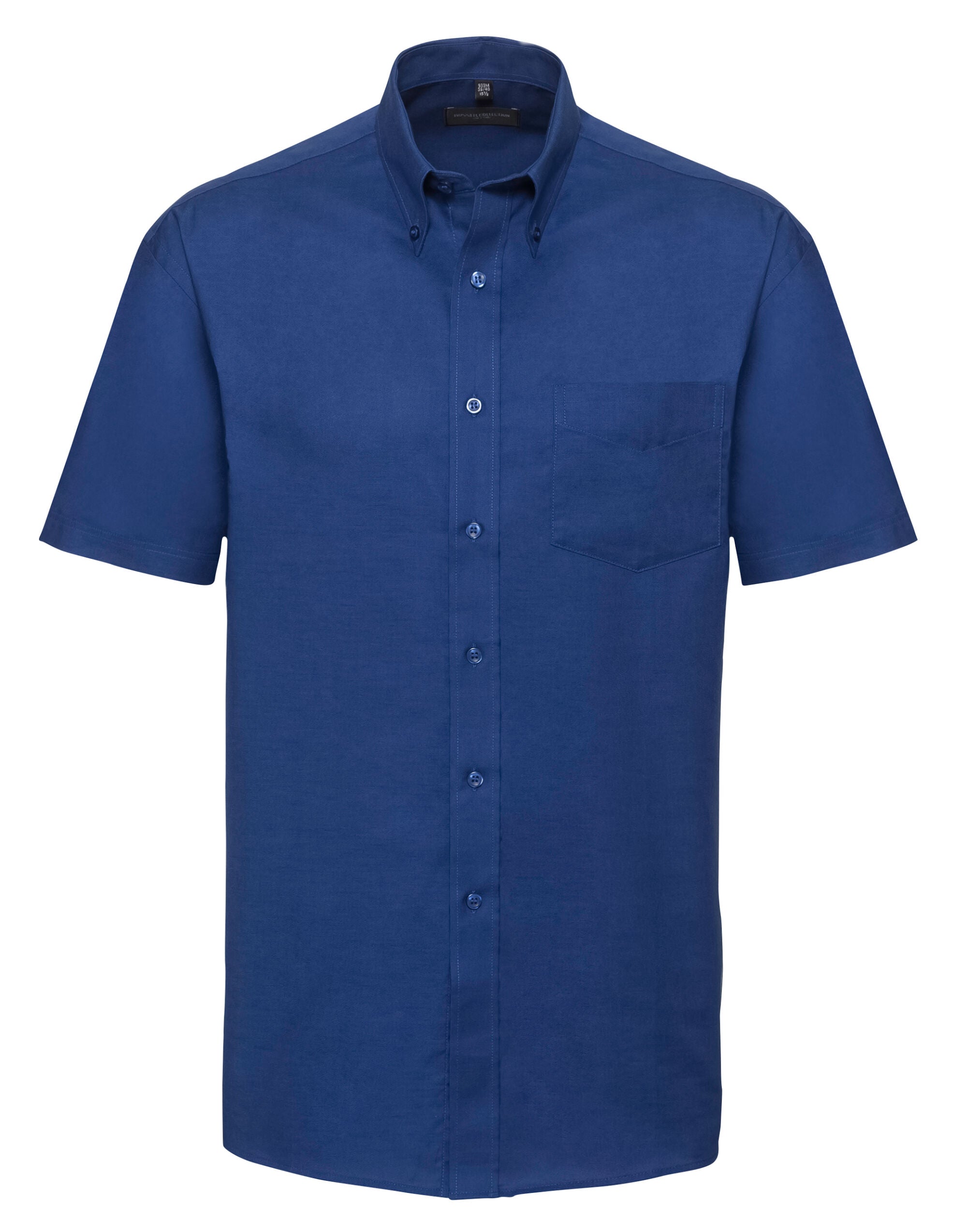 Russell Collection Men SS Classic Oxford 933M - Bright Royal - Customisable Shirts