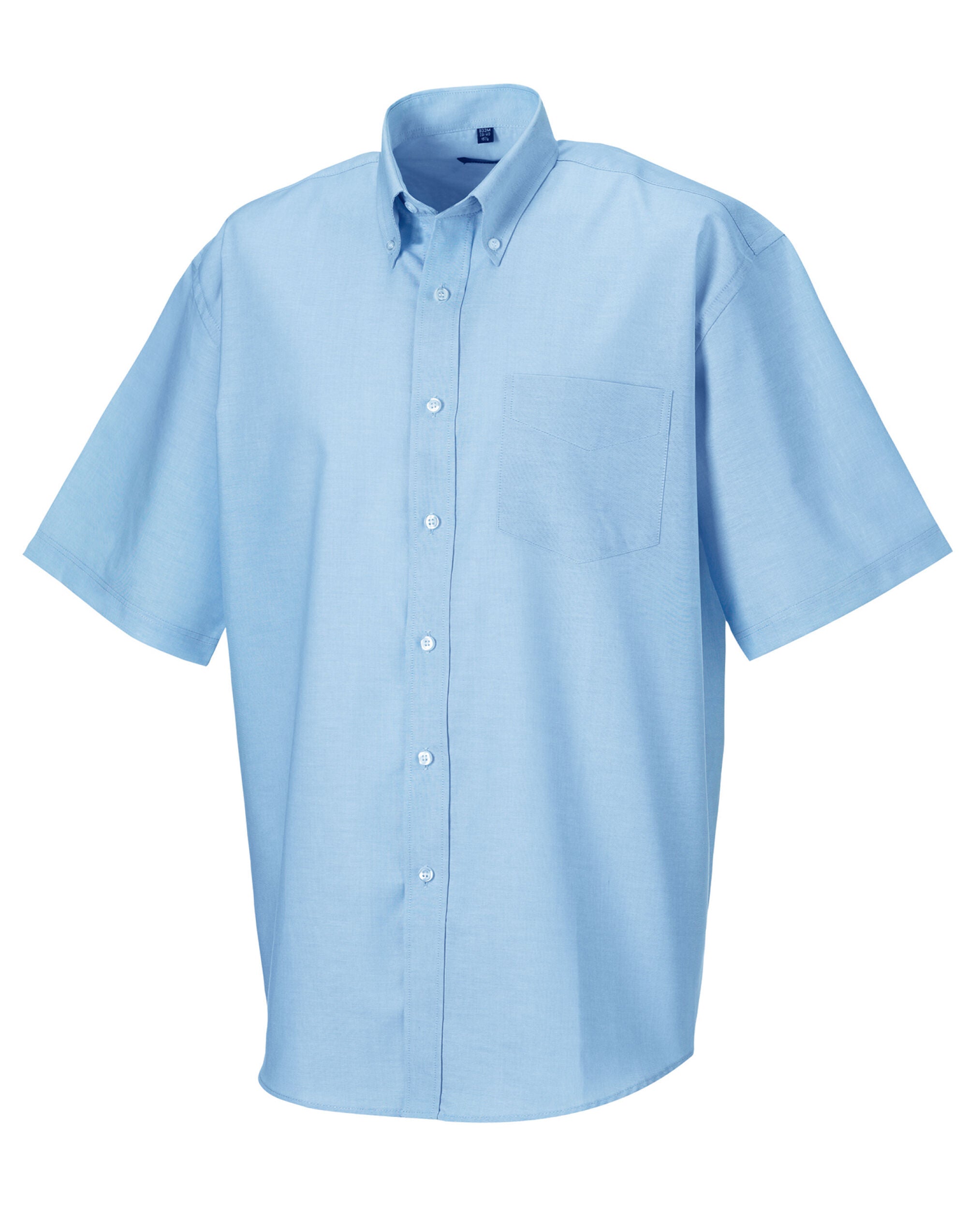 Russell Collection Men SS Classic Oxford 933M - Oxford Blue - Customisable Shirts