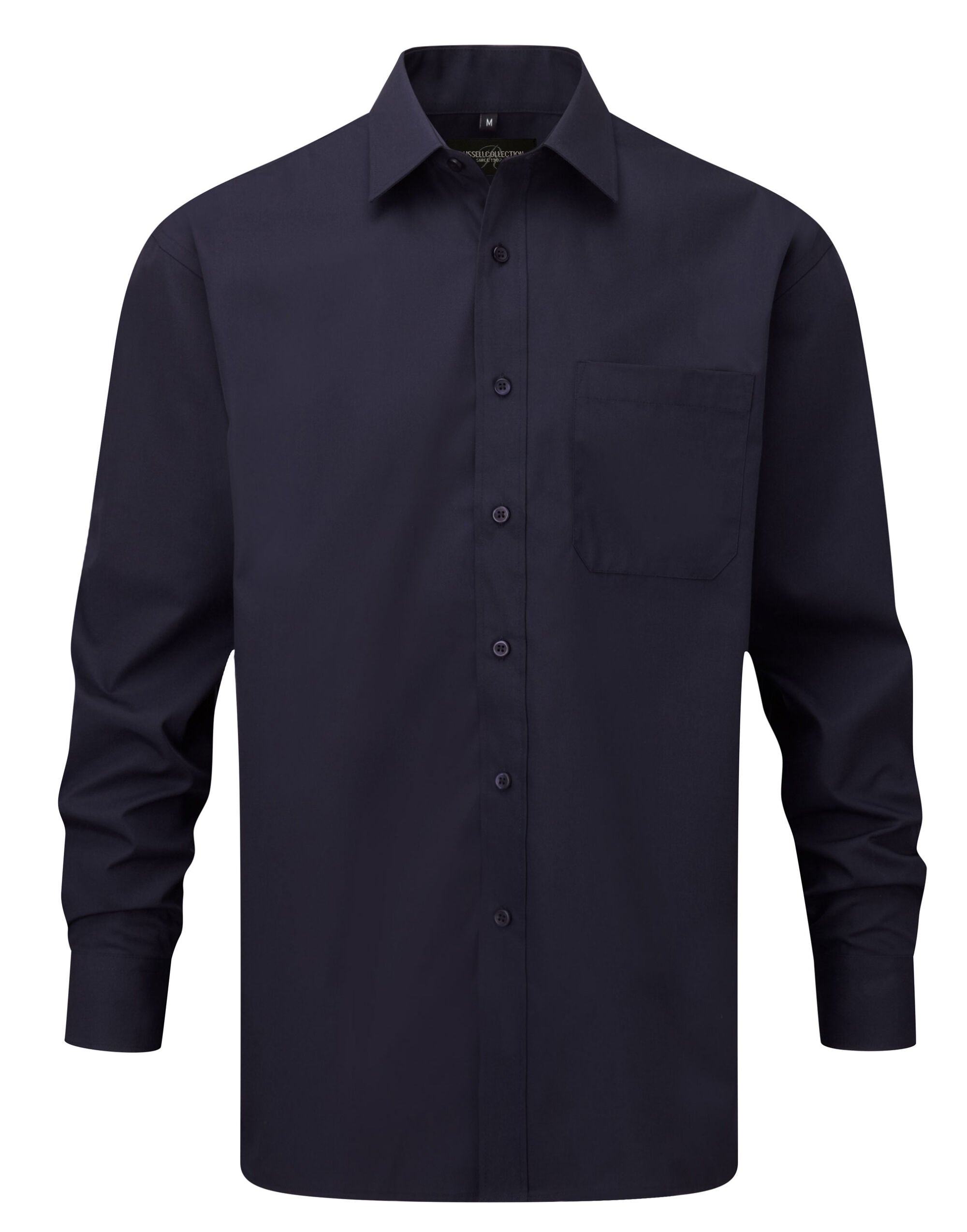 Russell Collection Men LS Classic Poplin 934M - - Customisable Shirts