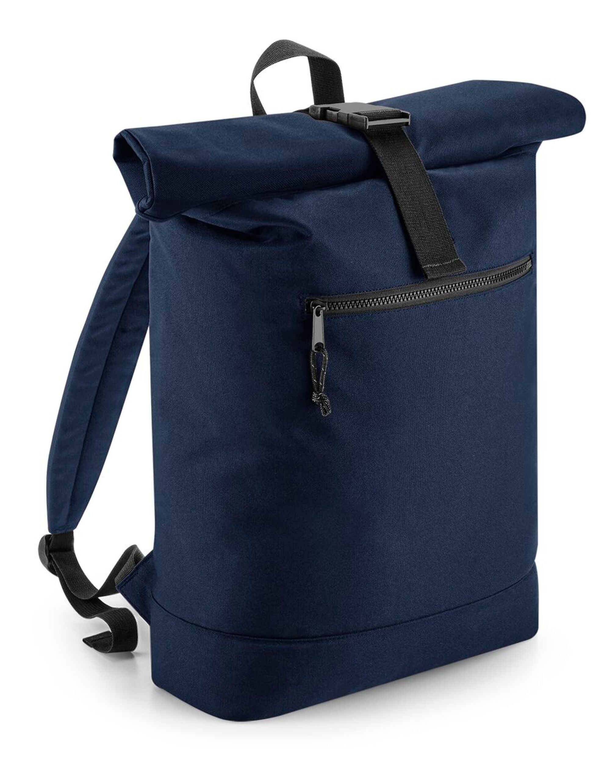 Bagbase Recycled Roll-Top Backpack BG286 - Navy O S - Customisable Bags
