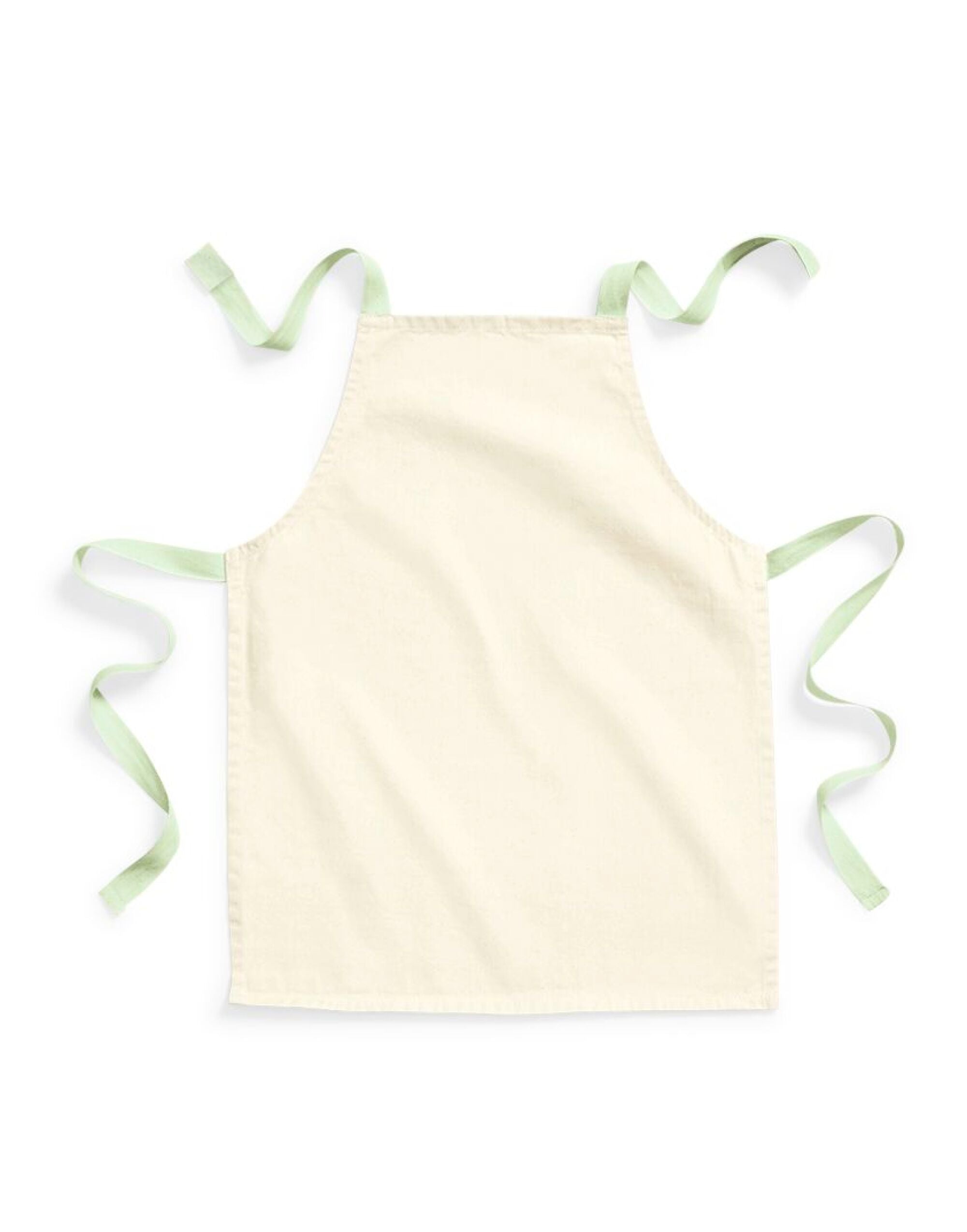 Westford Mill Cotton Junior Apron w362 - Natural Pistachio O S - Customisable Hospitallity