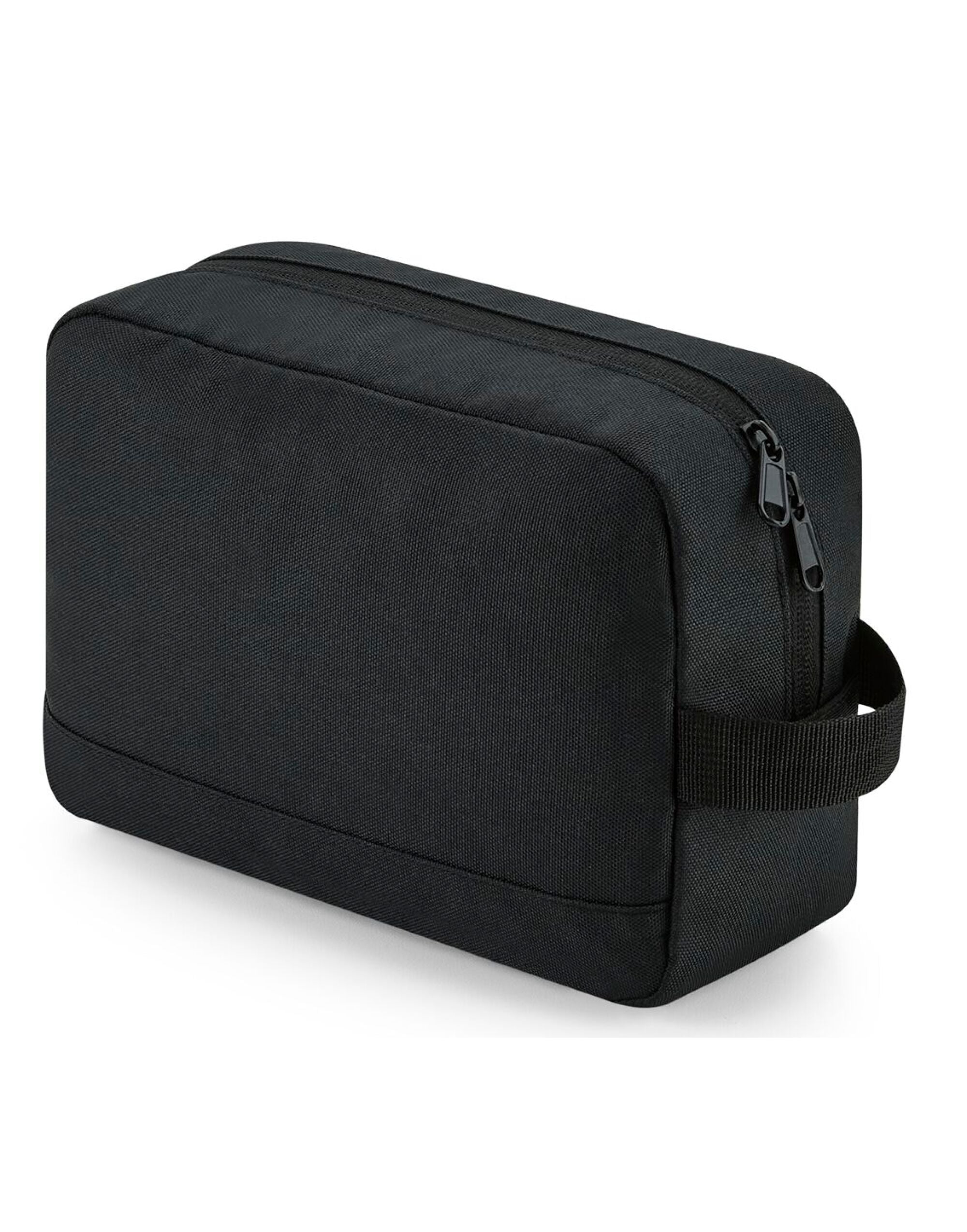 Bagbase Recycled Essentials Wash Bag BG277 - Black O S - Customisable Bags