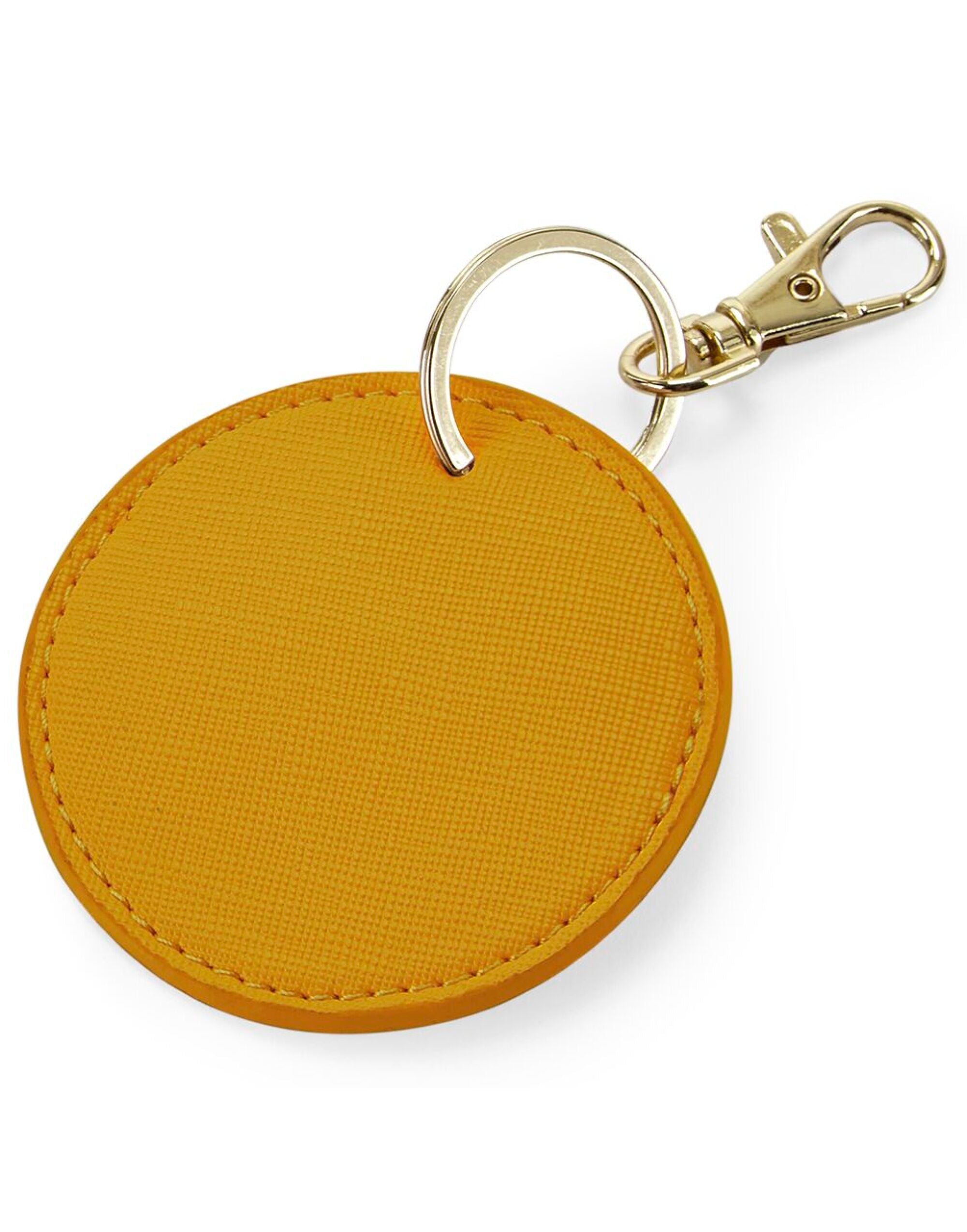 Bagbase Boutique Circular Key Clip bg745 - Mustard O S - Customisable Bags