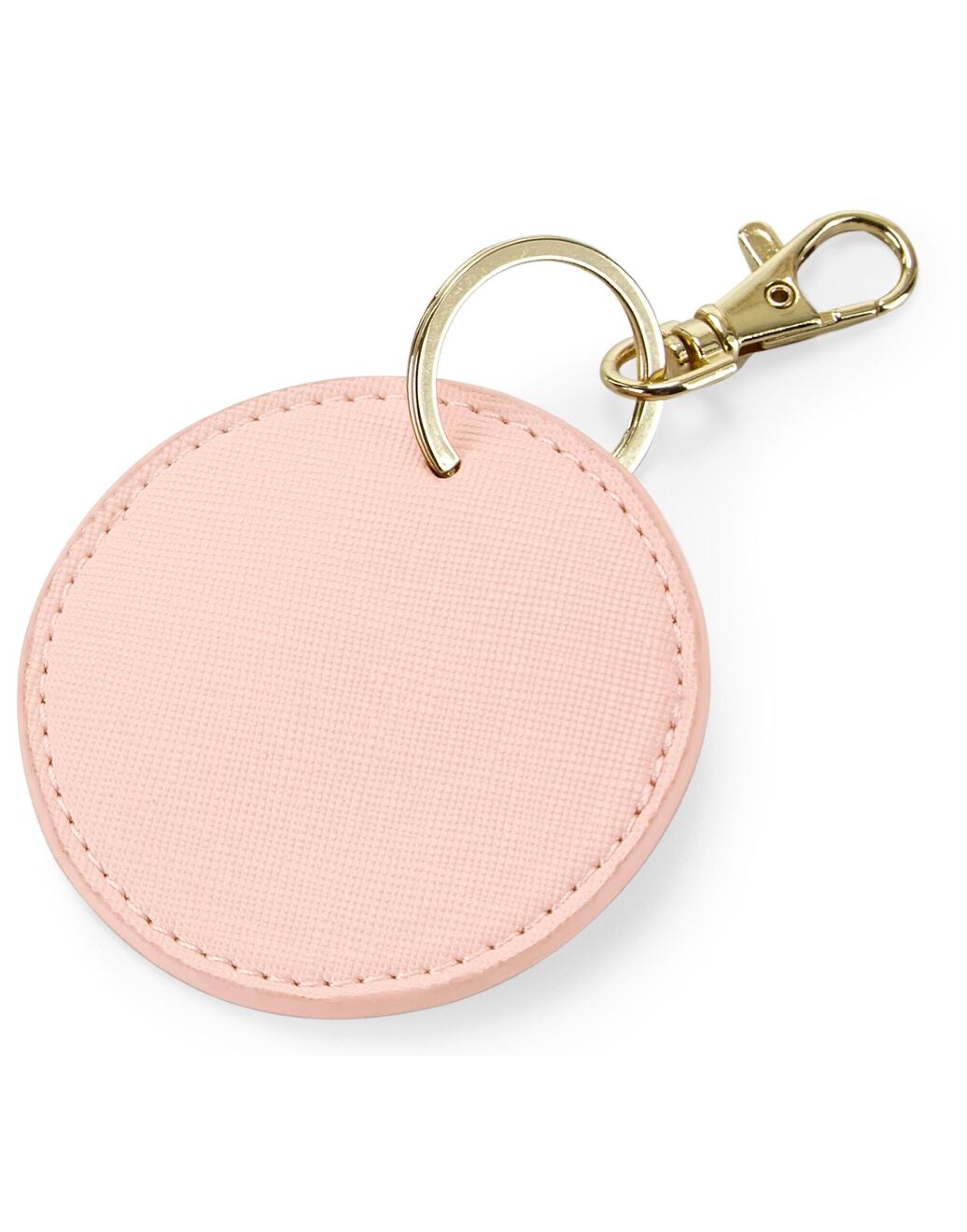 Bagbase Boutique Circular Key Clip bg745 - Soft Pink O S - Customisable Bags