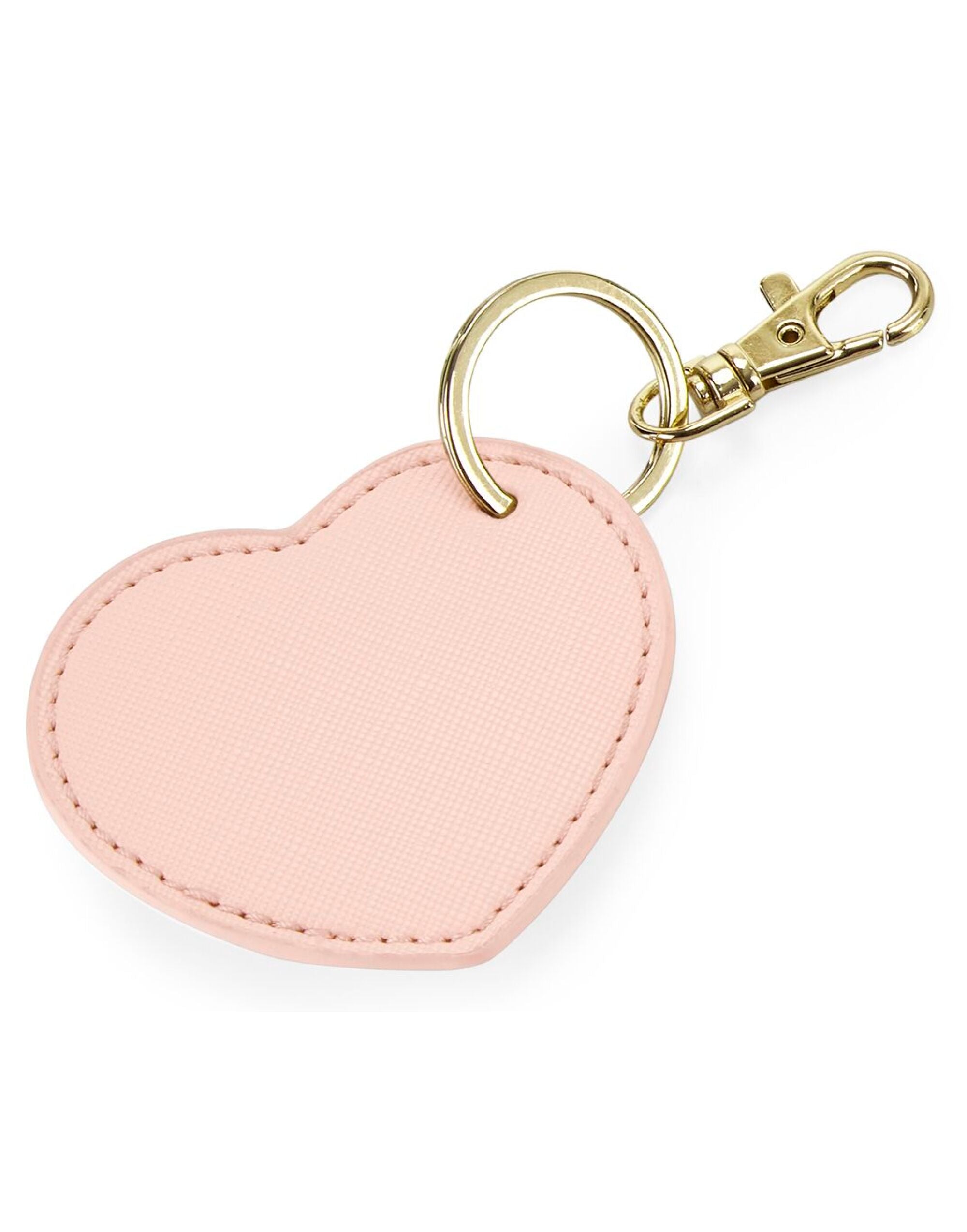 Bagbase Boutique Heart Key Clip bg746 - Soft Pink O S - Customisable Bags