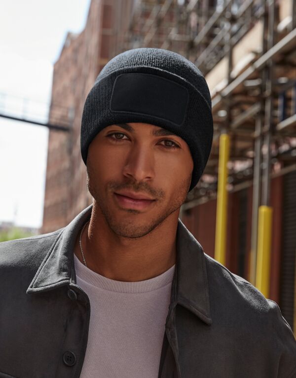 Beechfield Recycled Original Patch Beany B445R - Graphite O S - Customisable Beanies