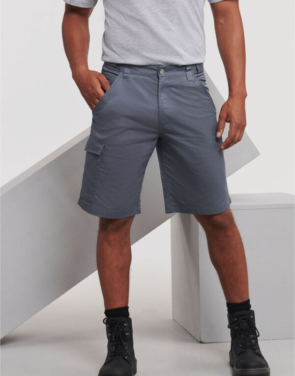 Russell Collection Russell Polycotton Twill Shorts 002m - - Customisable Shorts