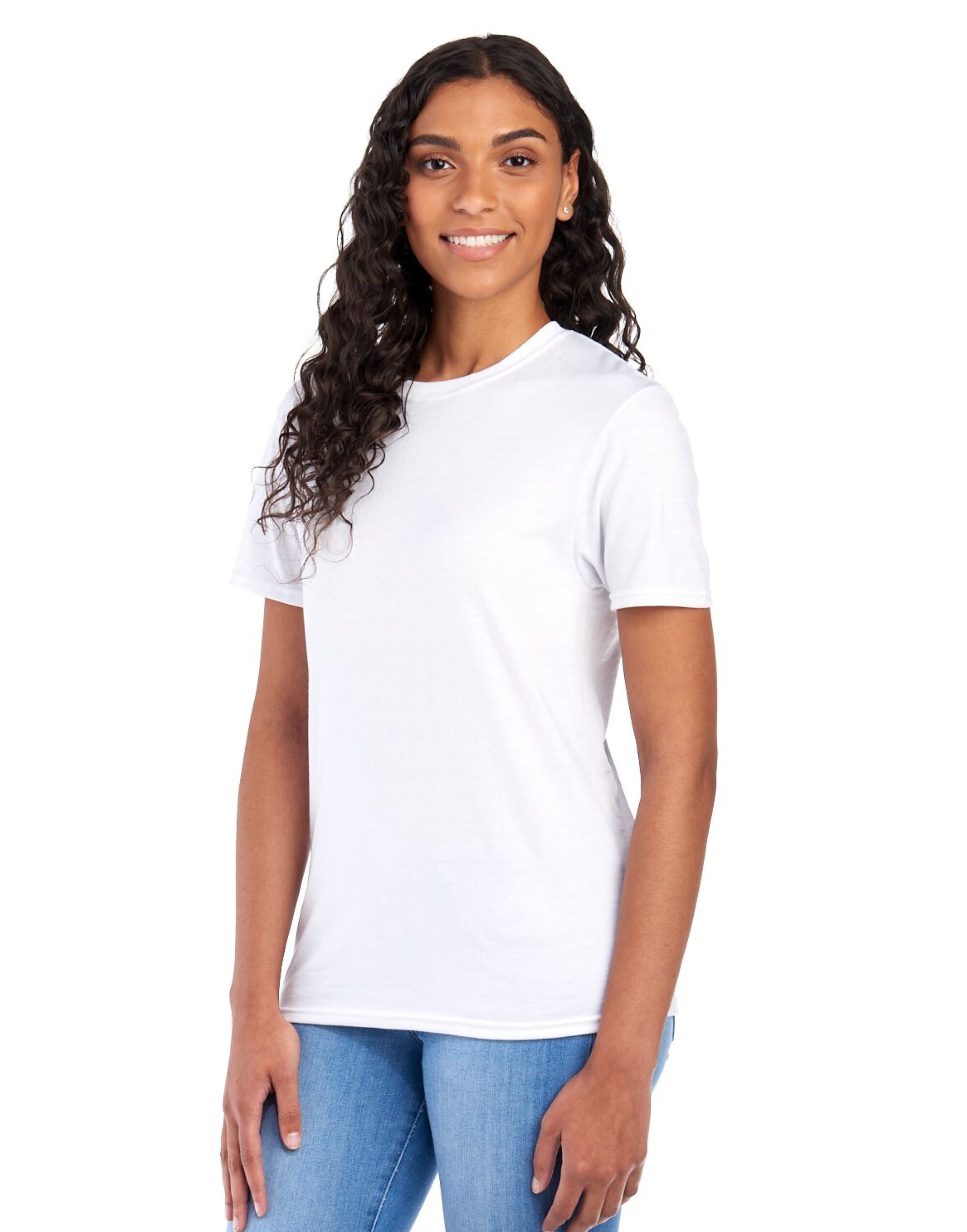 Jerzees EShort Sleeveential Cotton T 0S460M0 - White - Customisable T-Shirts