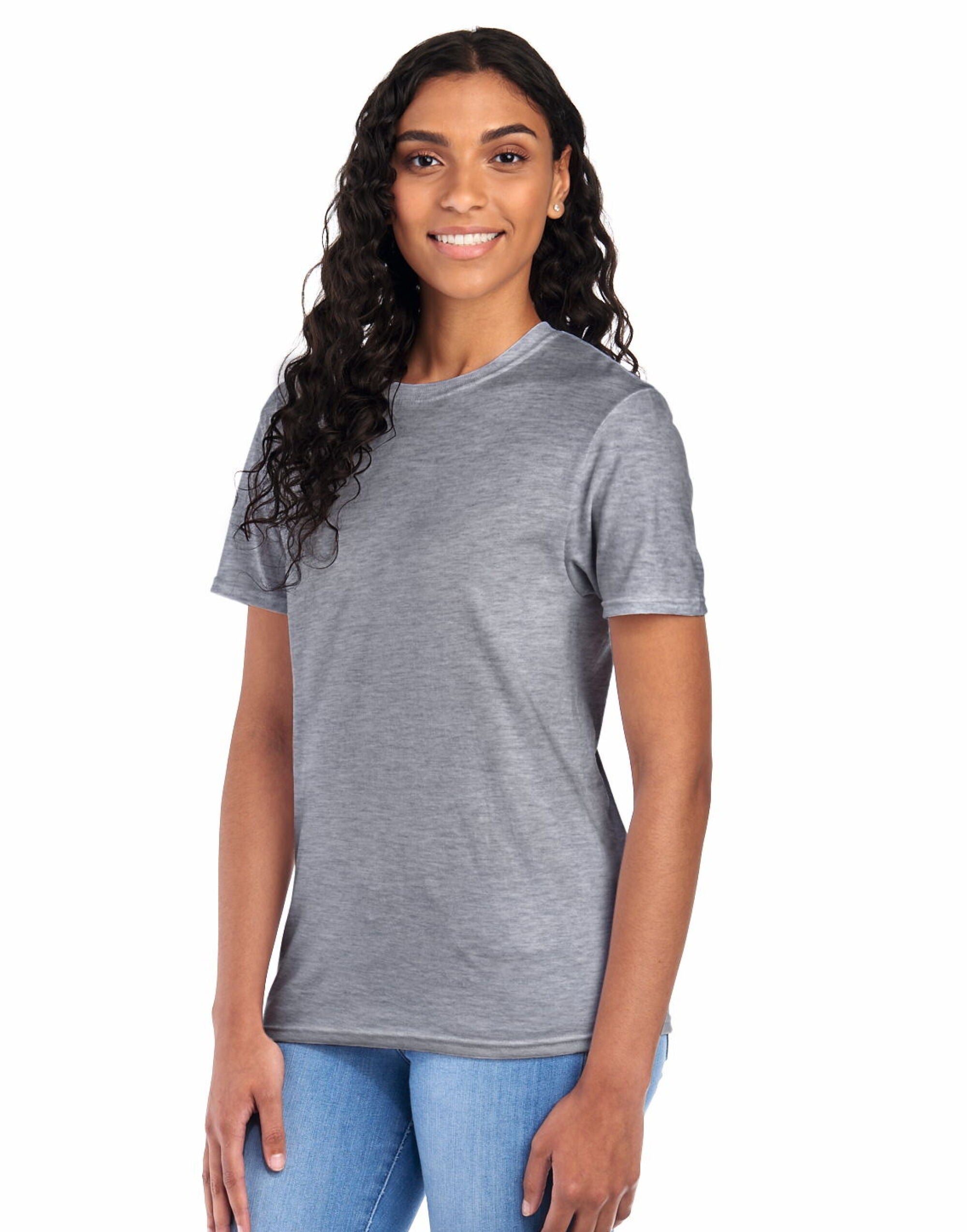 Jerzees EShort Sleeveential Cotton T 0S460M0 - Athletic Heather - Customisable T-Shirts