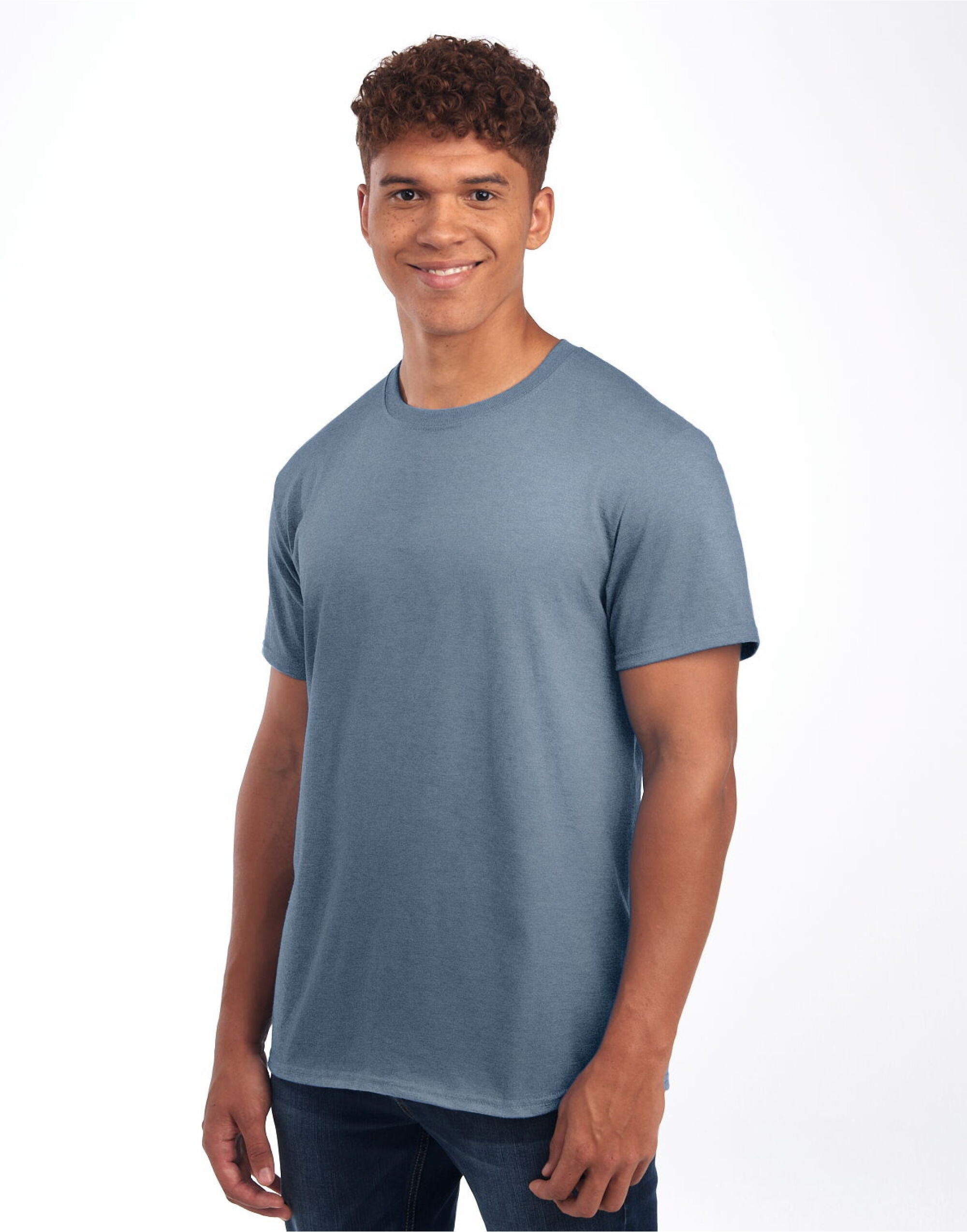 Jerzees EShort Sleeveential Cotton T 0S460M0 - Mineral Blue - Customisable T-Shirts