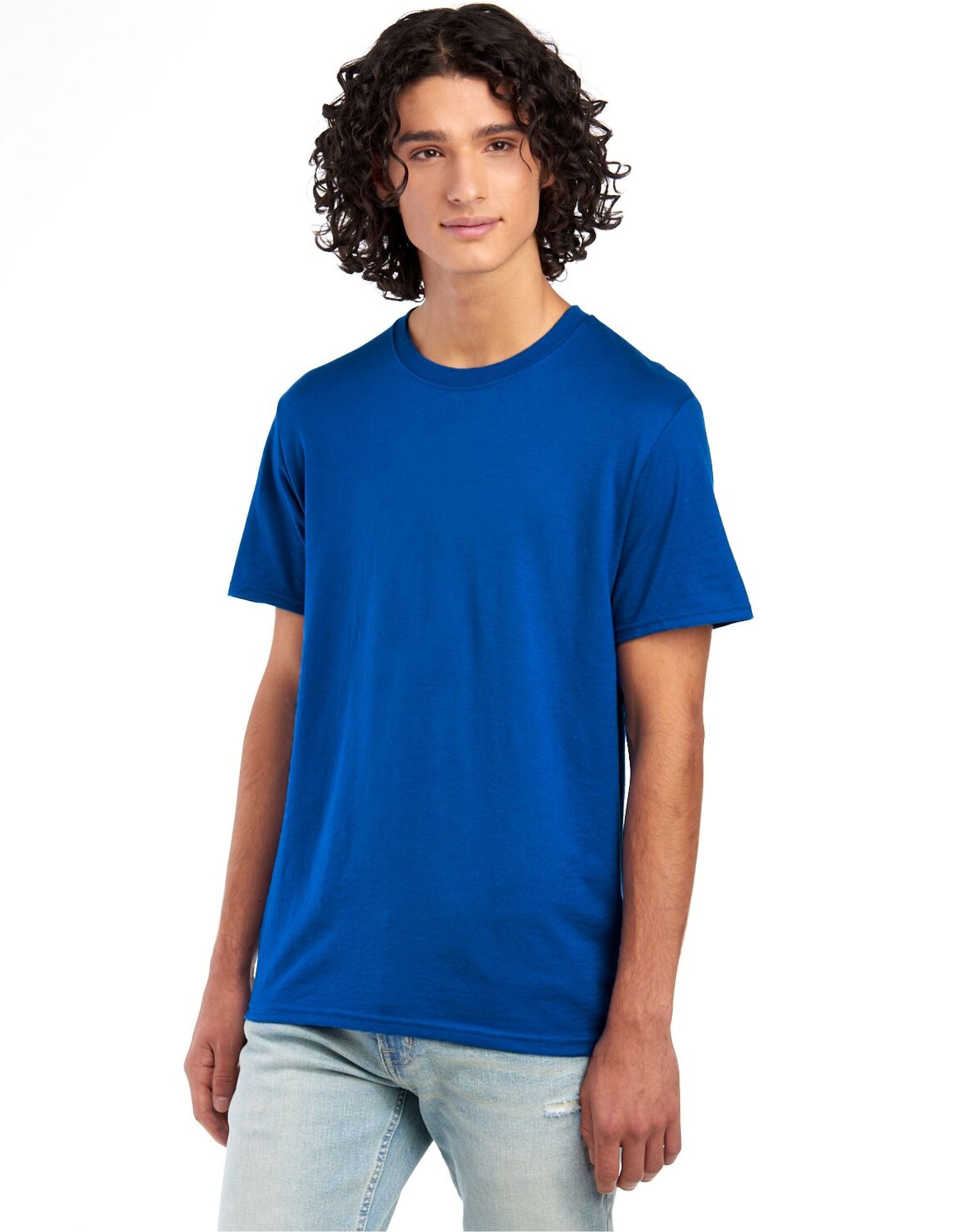Jerzees EShort Sleeveential Cotton T 0S460M0 - Royal - Customisable T-Shirts