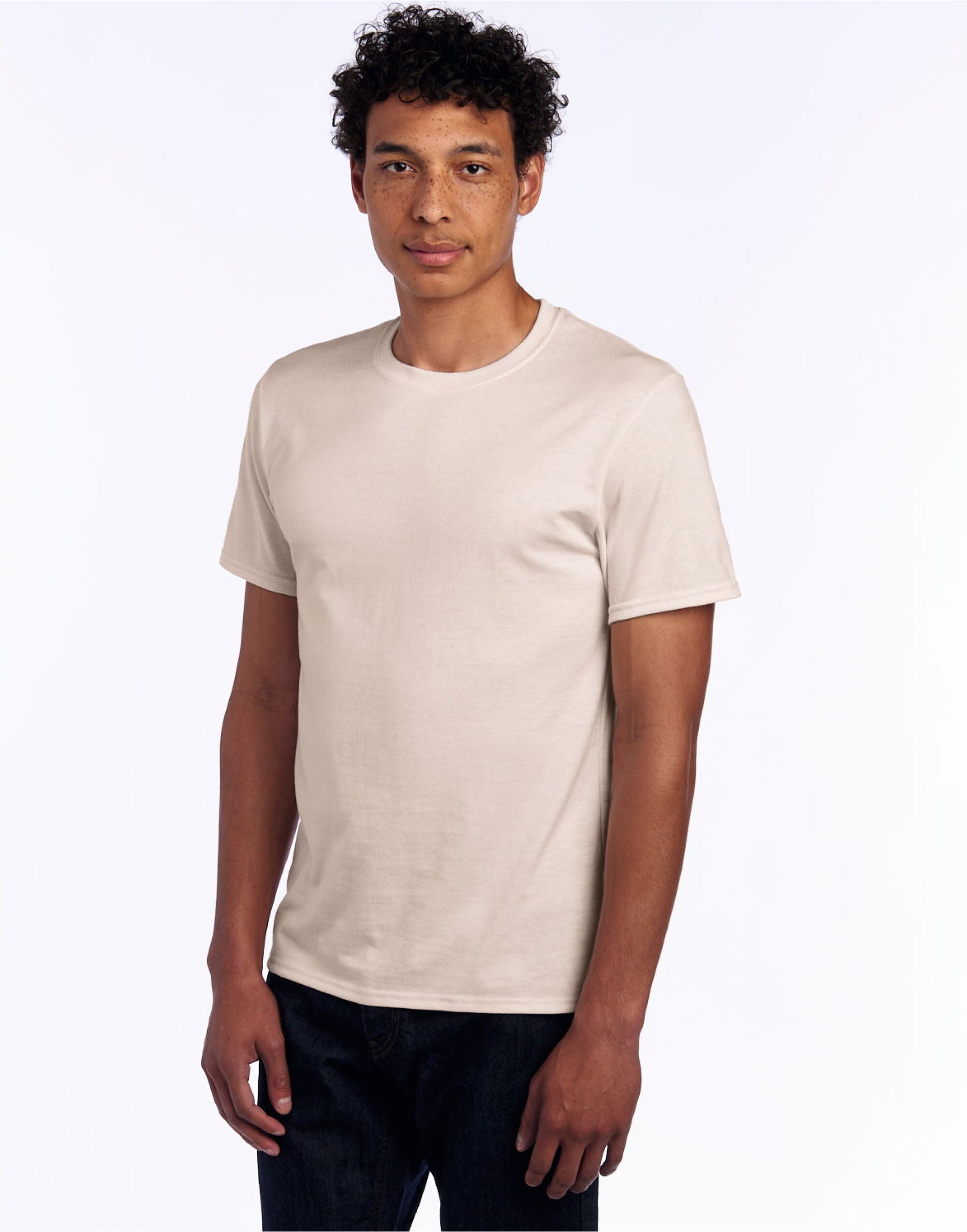 Jerzees EShort Sleeveential Cotton T 0S460M0 - Sandstone - Customisable T-Shirts