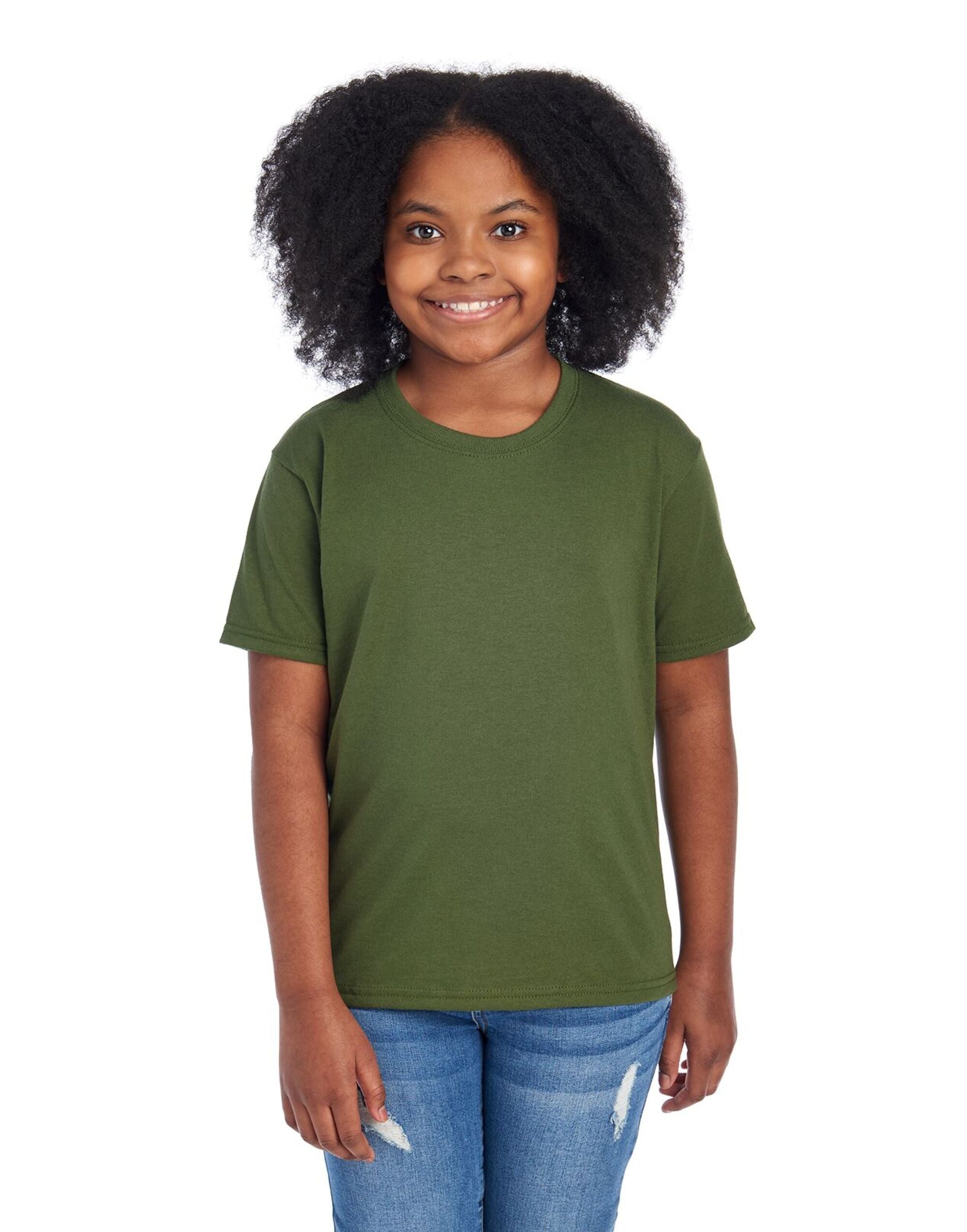Jerzees Eco Youth Premium Organic T 0s470y0 - Military Green - Customisable T-Shirts